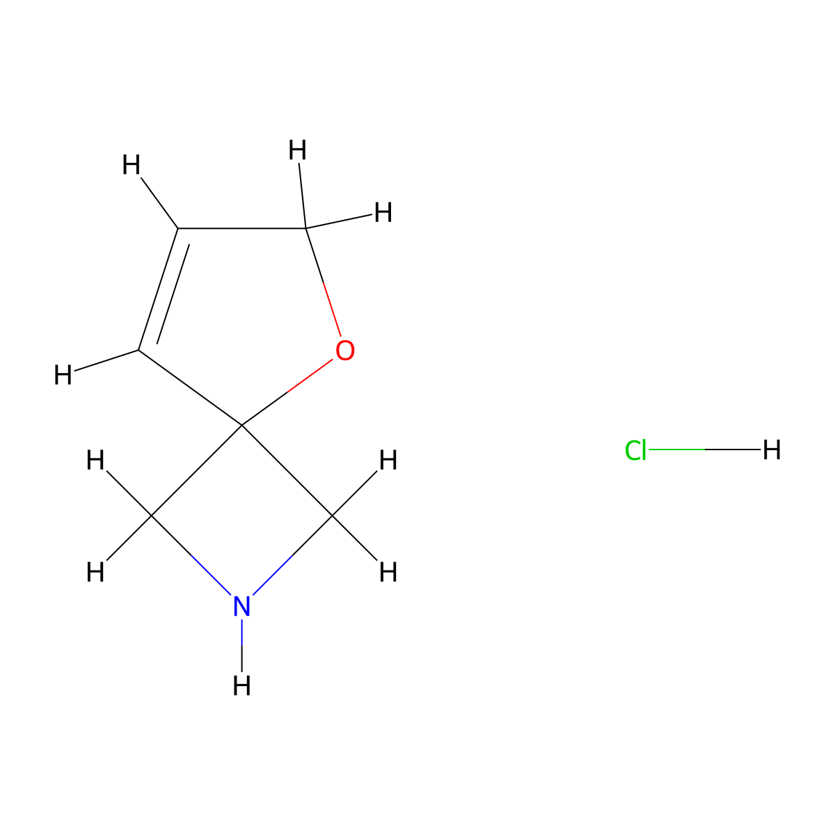 5-Oxa-2-azaspiro[3.4]oct-7-ene hydrochloride molecular structure, CAS 2248274-75-9