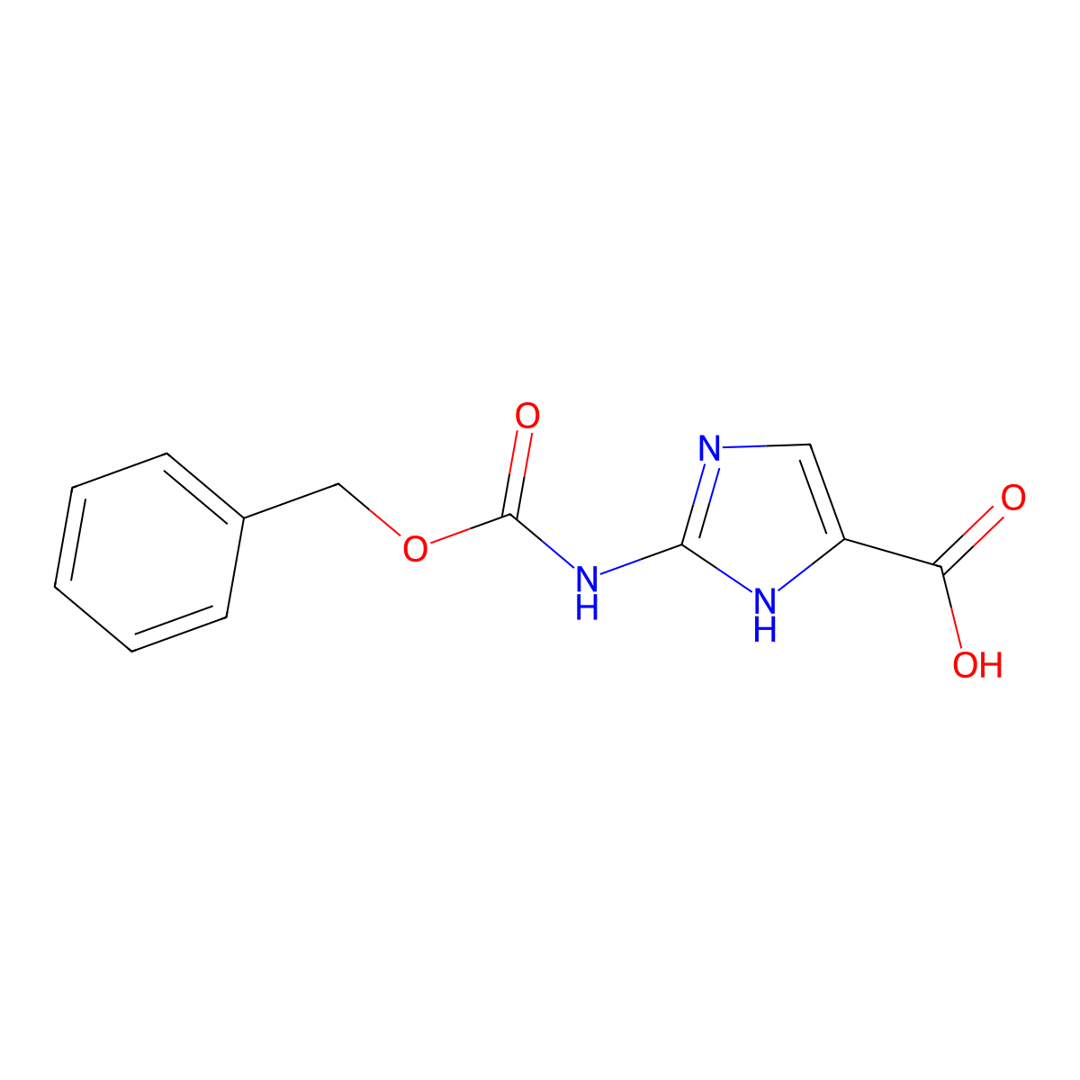 2-{[(benzyloxy)carbonyl]amino}-1H-imidazole-5-carboxylic acid molecular structure, CAS 2248276-21-1