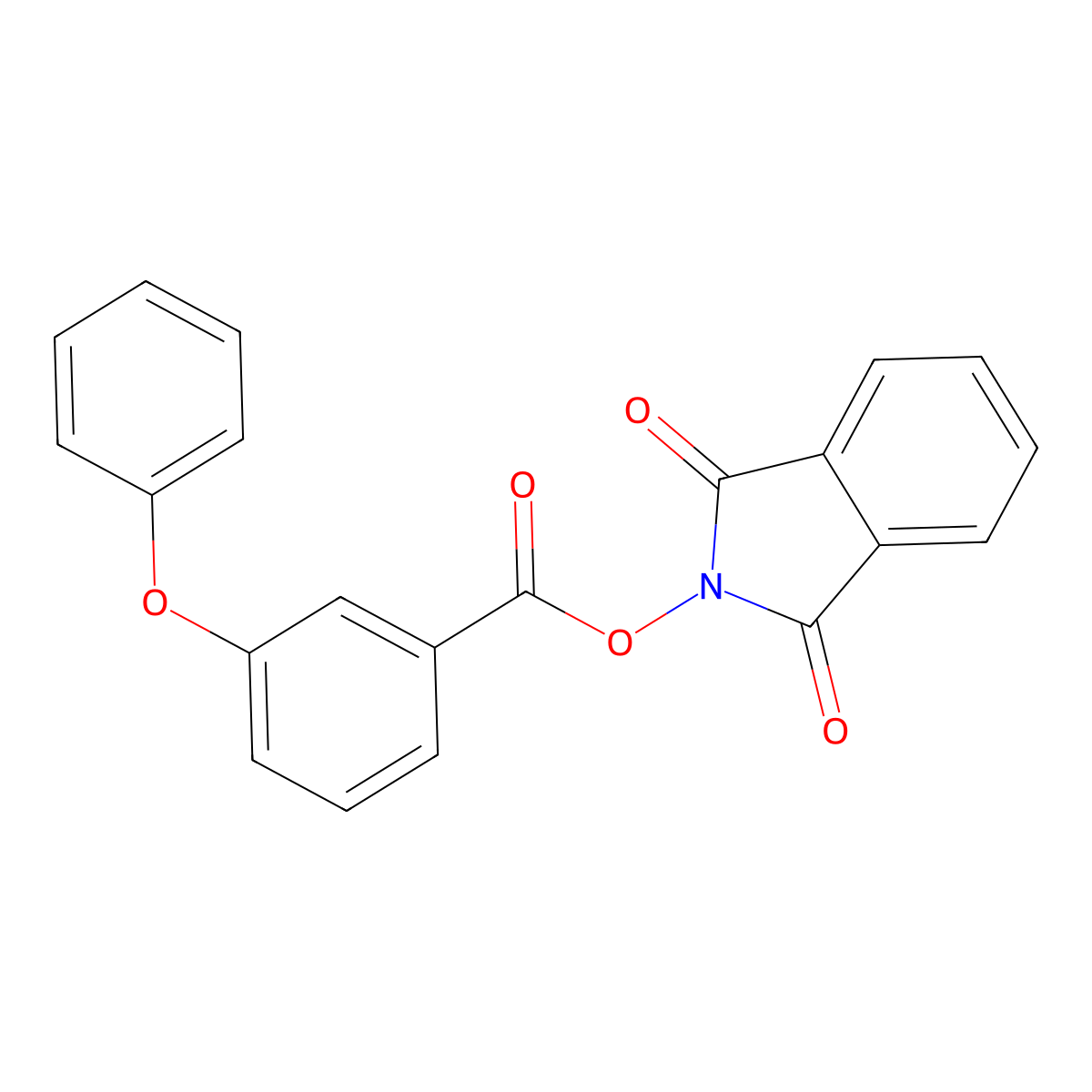 1,3-dioxo-2,3-dihydro-1H-isoindol-2-yl 3-phenoxybenzoate molecular structure, CAS 2248278-66-0