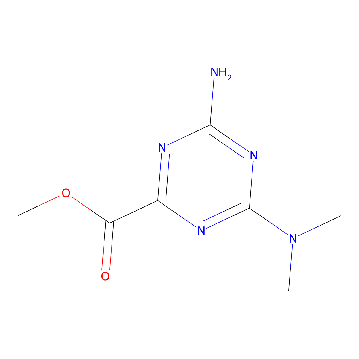 Methyl 4-amino-6-(dimethylamino)-1,3,5-triazine-2-carboxylate molecular structure, CAS 2248279-63-0
