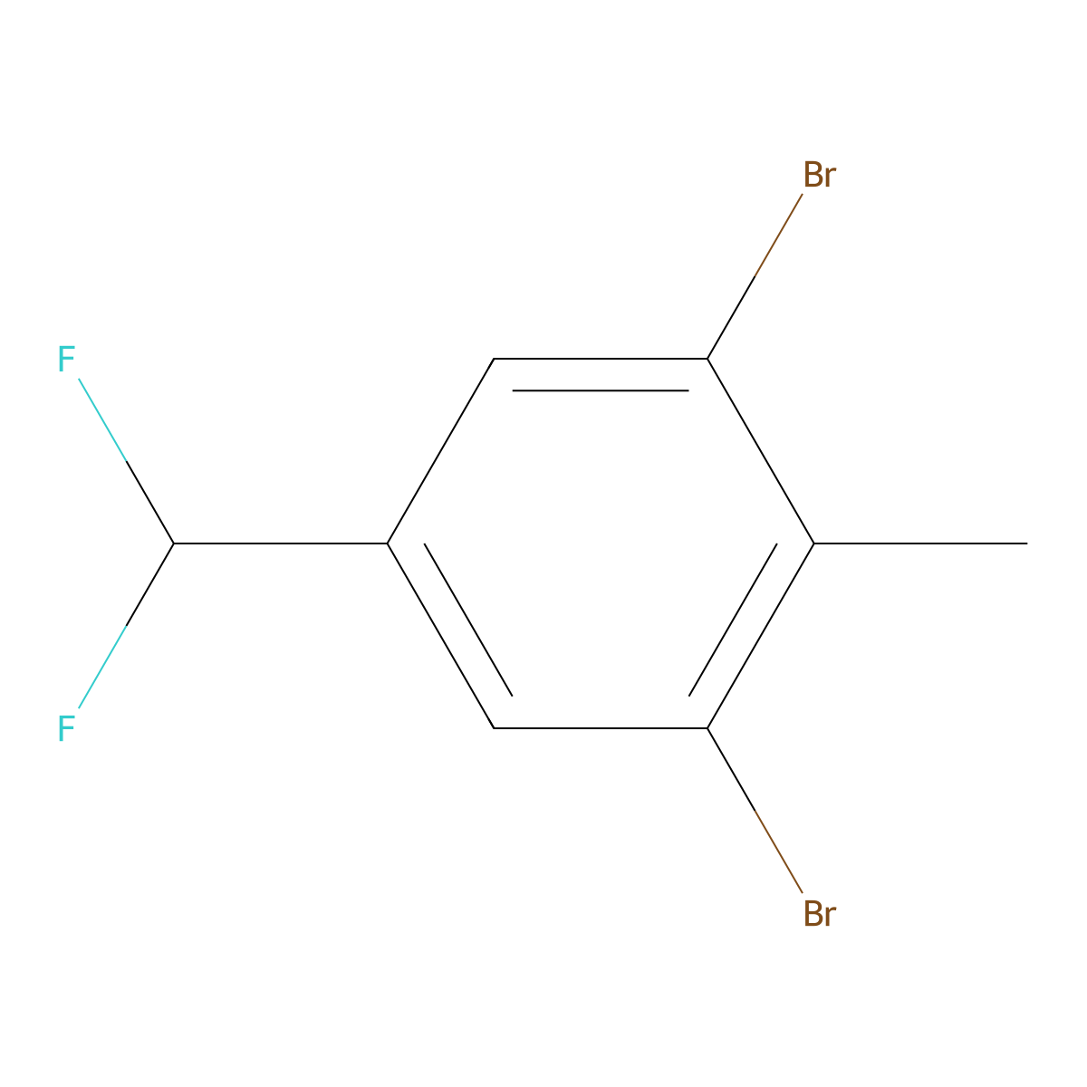 1,3-Dibromo-5-(difluoromethyl)-2-methylbenzene molecular structure, CAS 2248283-59-0