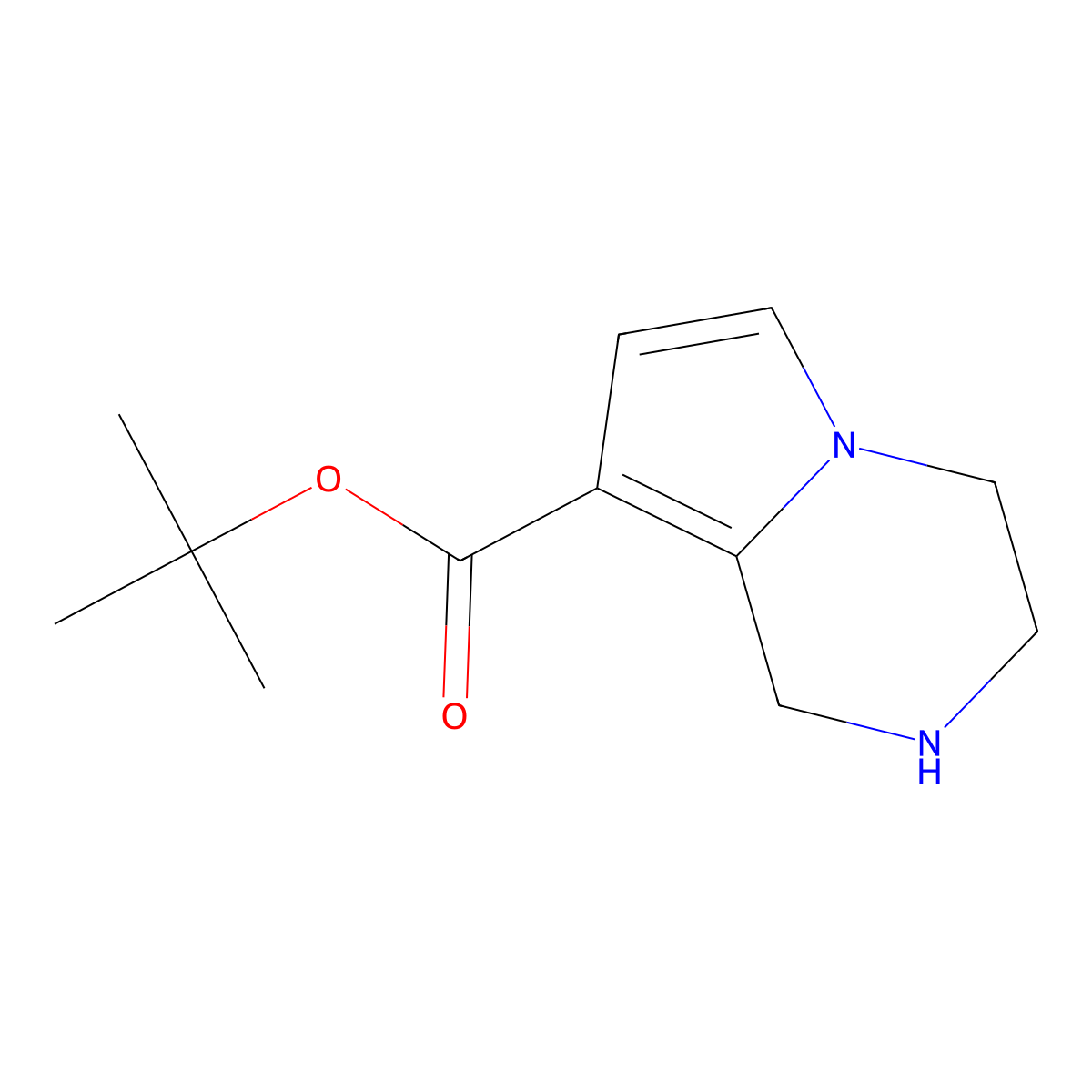tert-butyl 1H,2H,3H,4H-pyrrolo[1,2-a]pyrazine-8-carboxylate molecular structure, CAS 2248283-82-9