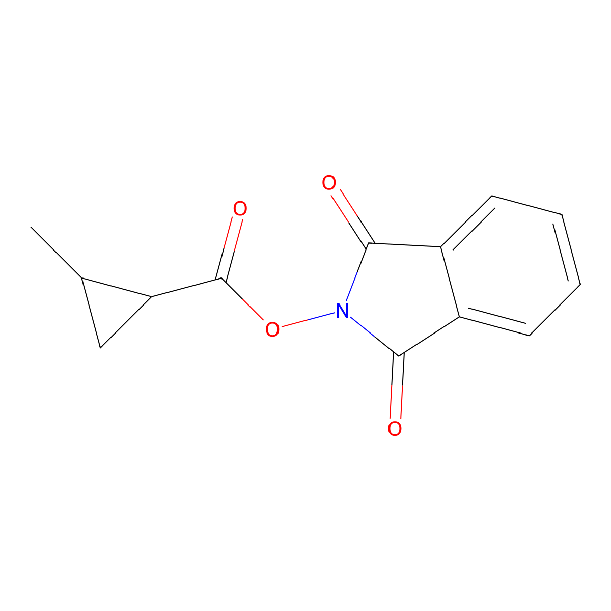 1,3-dioxo-2,3-dihydro-1H-isoindol-2-yl 2-methylcyclopropane-1-carboxylate molecular structure, CAS 2248284-55-9
