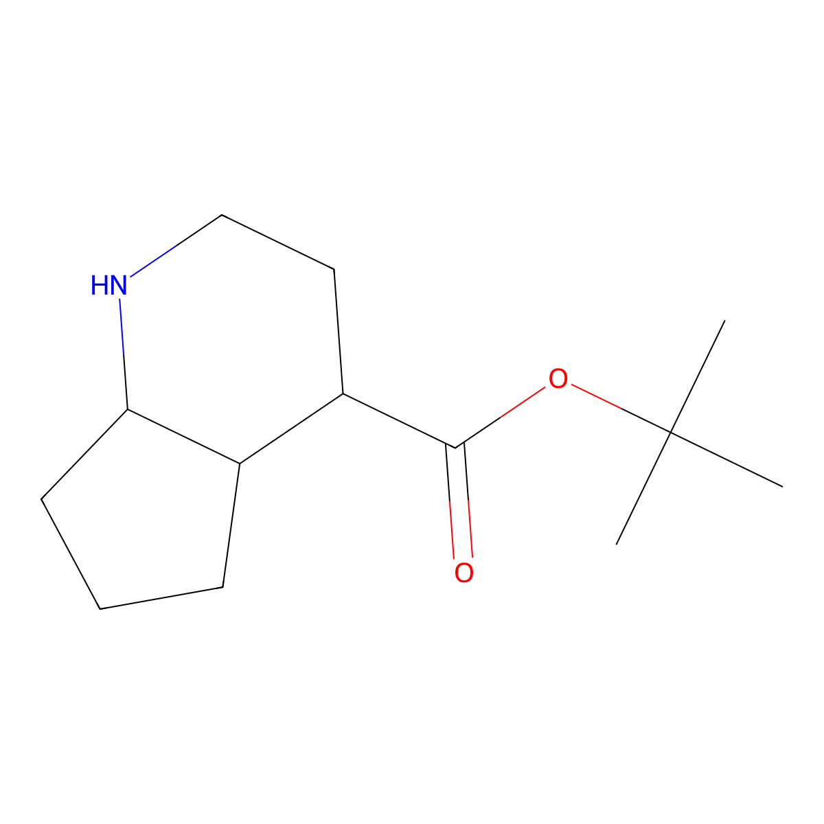 tert-butyl octahydro-1H-cyclopenta[b]pyridine-4-carboxylate molecular structure, CAS 2248284-80-0