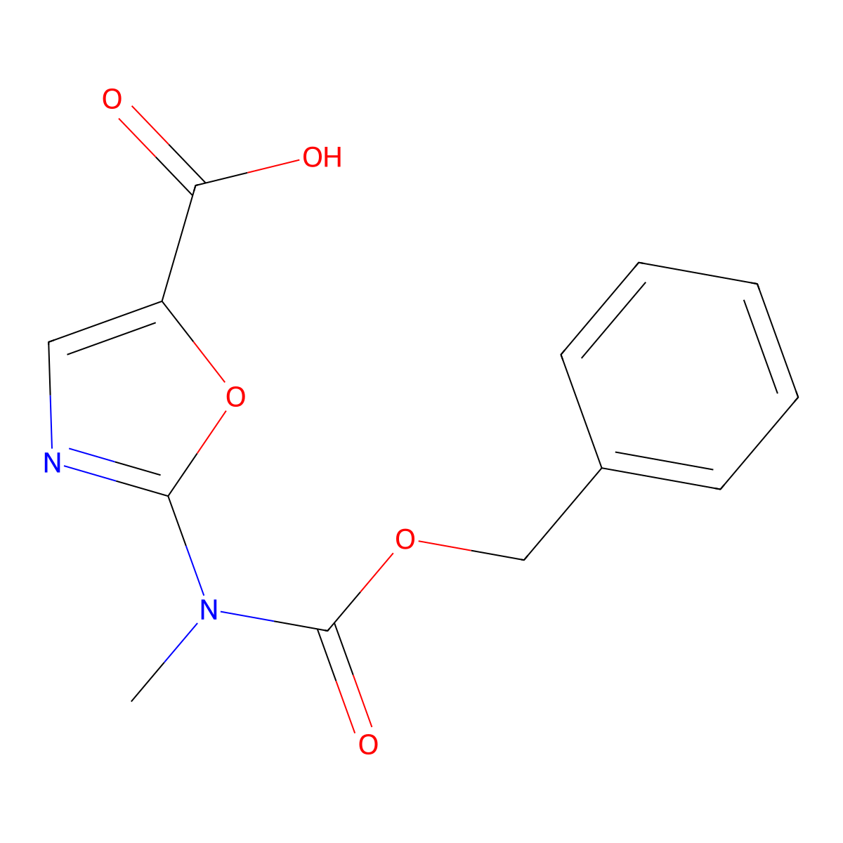 2-{[(Benzyloxy)carbonyl](methyl)amino}-1,3-oxazole-5-carboxylic acid molecular structure, CAS 2248286-15-7