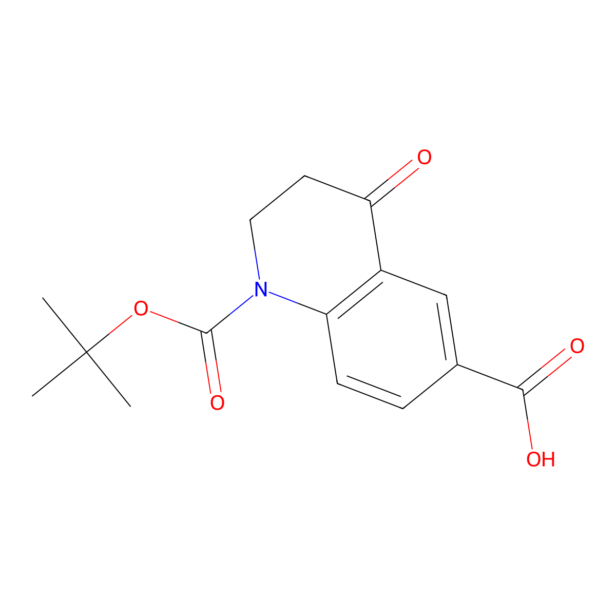 1-[(Tert-butoxy)carbonyl]-4-oxo-1,2,3,4-tetrahydroquinoline-6-carboxylic acid molecular structure, CAS 2248288-11-9
