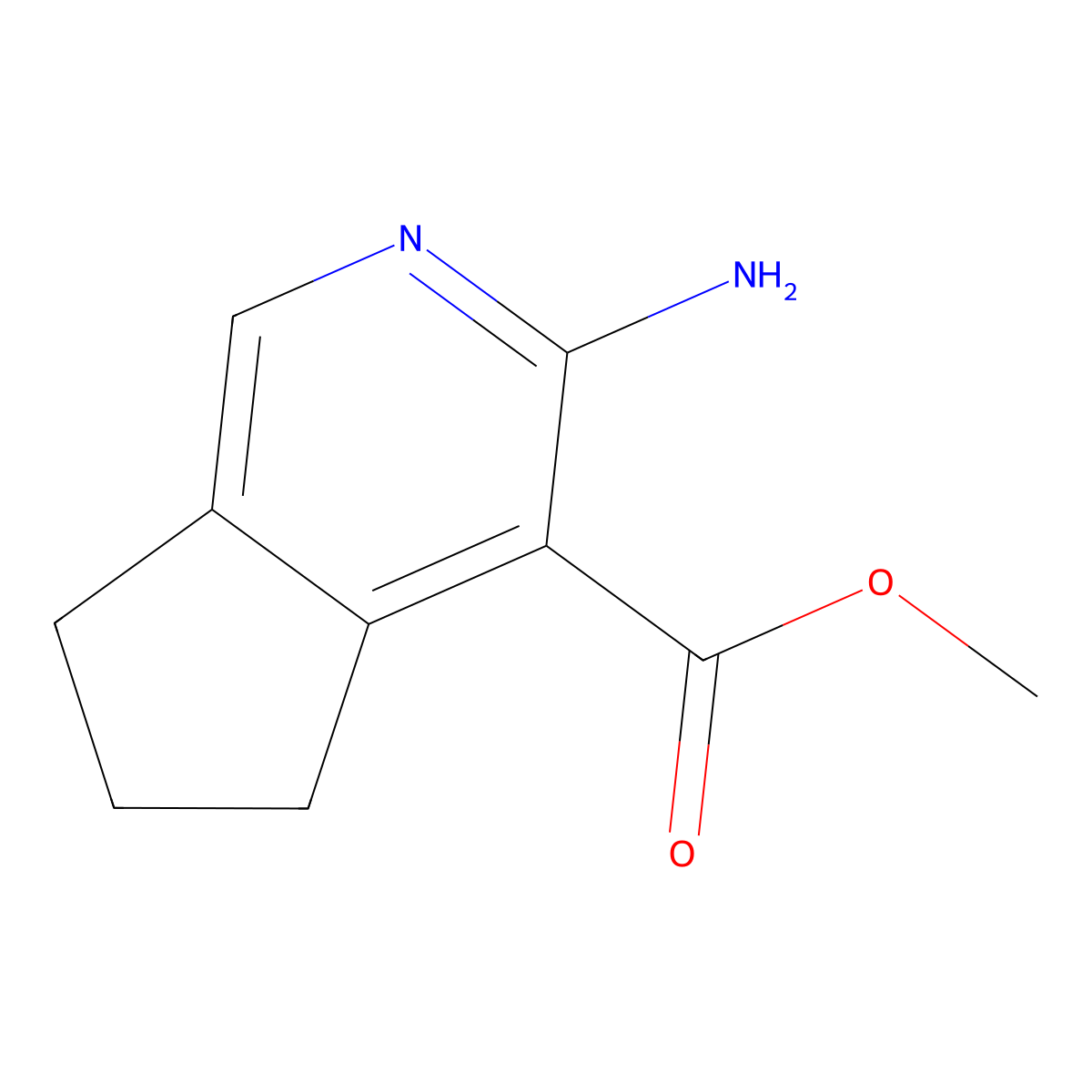 Methyl 3-Amino-6,7-dihydro-5H-cyclopenta[c]pyridine-4-carboxylate molecular structure, CAS 2248288-94-8