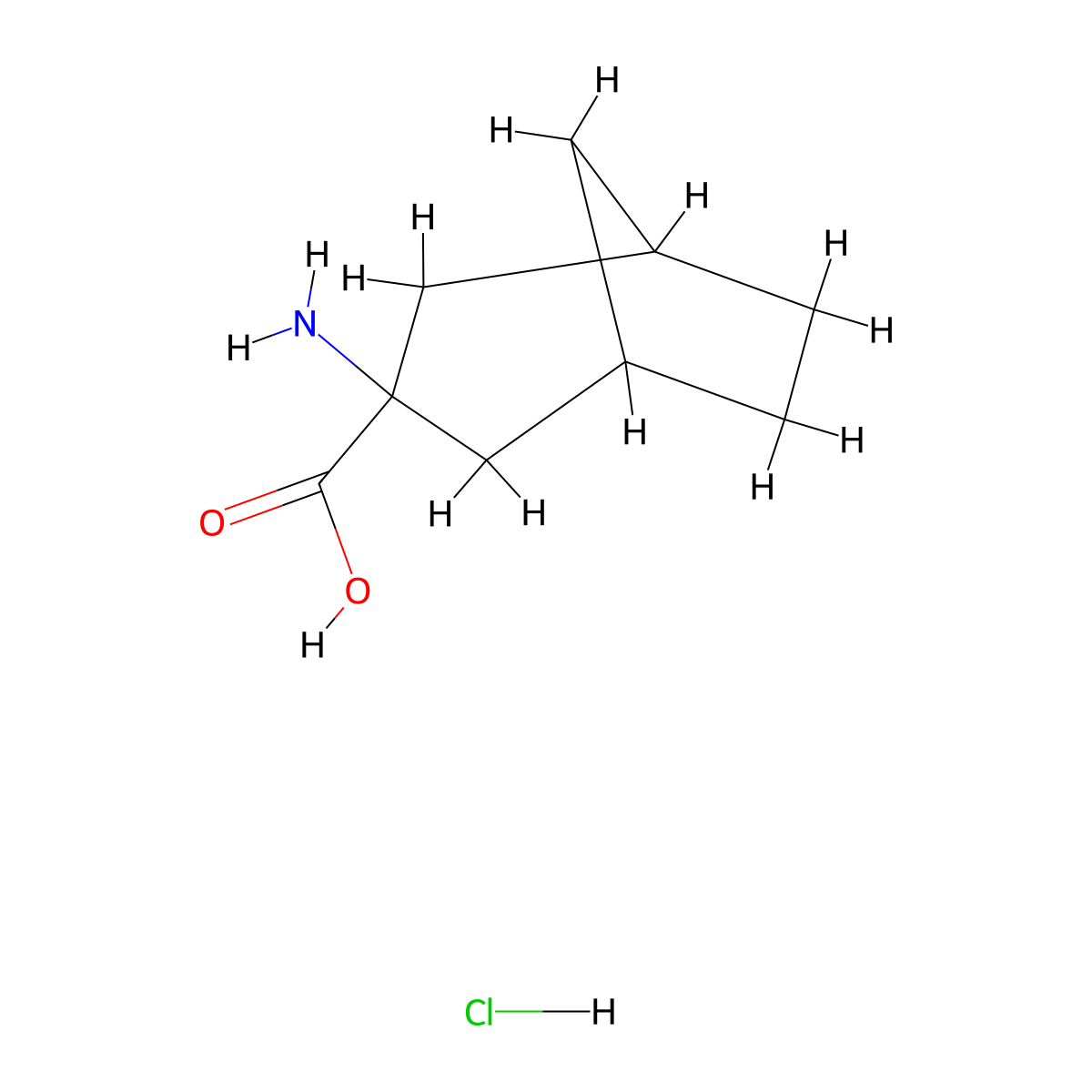 3-Aminobicyclo[3.2.1]octane-3-carboxylic acid hydrochloride molecular structure, CAS 2248291-24-7