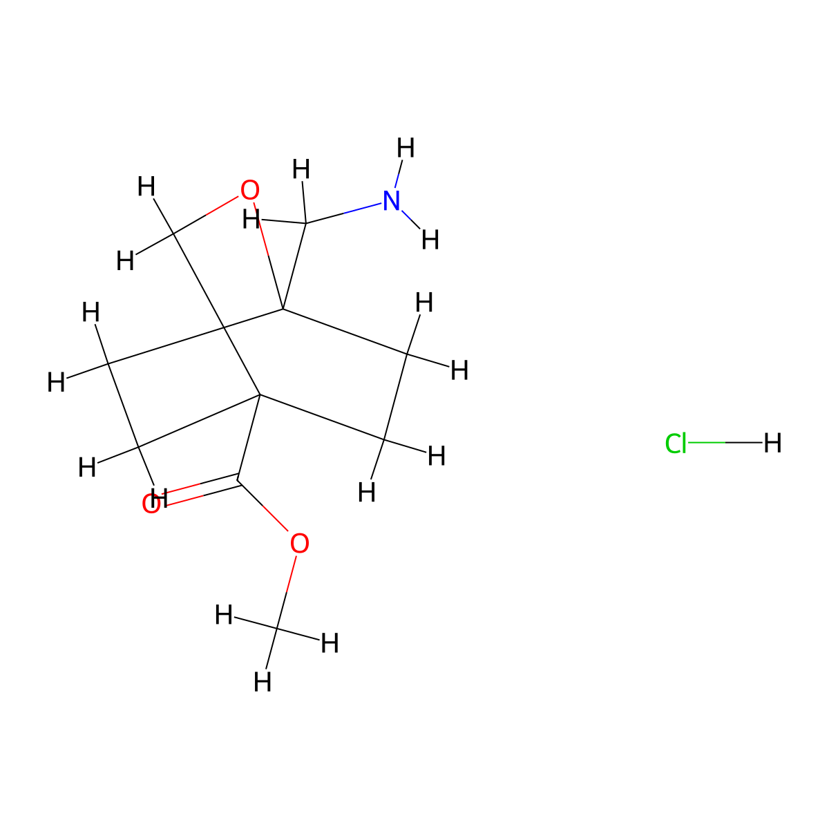 Methyl 1-(aminomethyl)-2-oxabicyclo[2.2.2]octane-4-carboxylate hydrochloride molecular structure, CAS 2248294-13-3