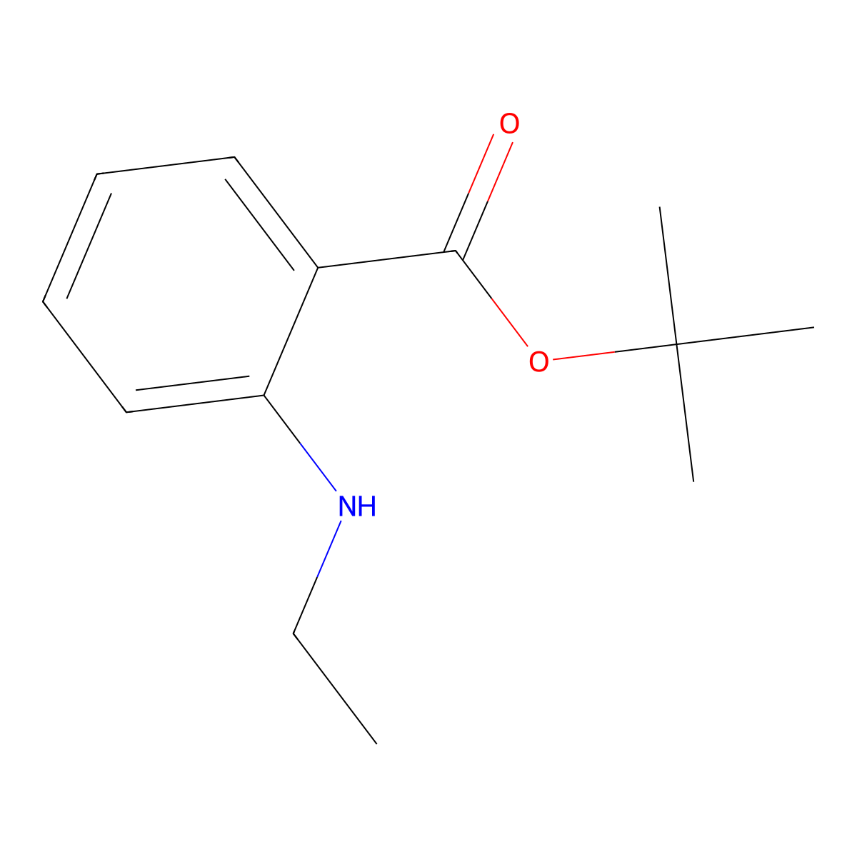 Tert-butyl 2-(ethylamino)benzoate molecular structure, CAS 2248298-02-2