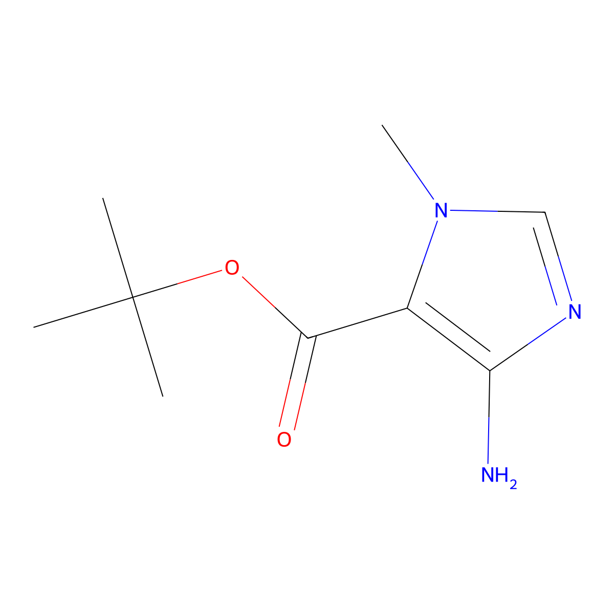 tert-butyl 4-amino-1-methyl-1H-imidazole-5-carboxylate molecular structure, CAS 2248298-26-0