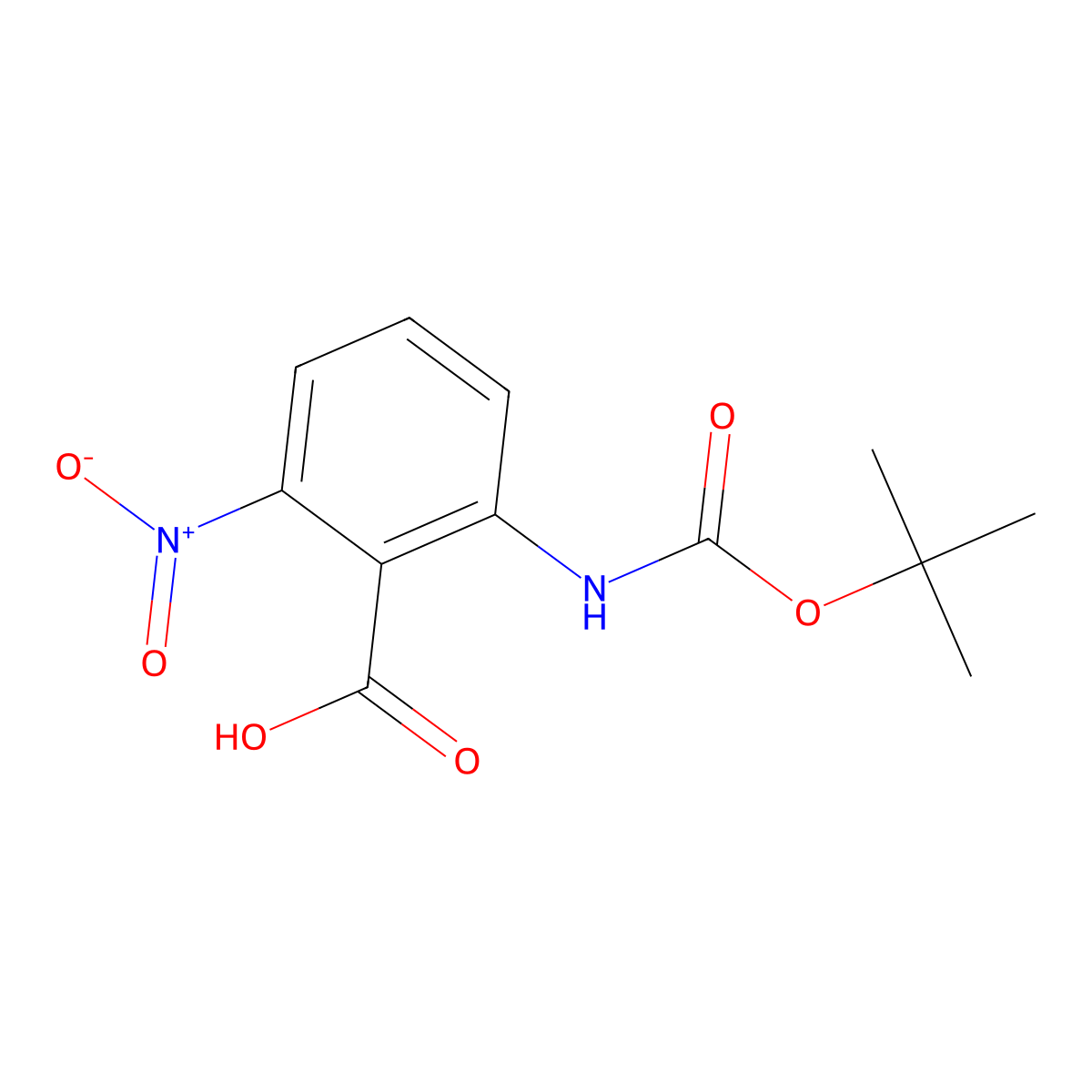 2-{[(Tert-butoxy)carbonyl]amino}-6-nitrobenzoic acid molecular structure, CAS 2248299-93-4