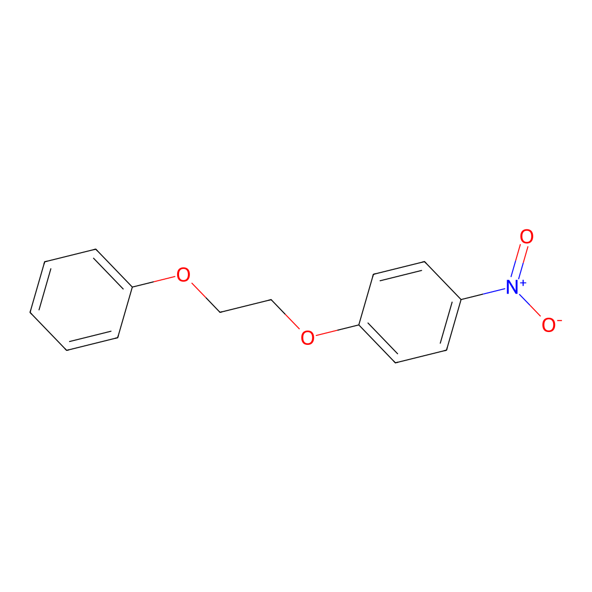 1-(4-Nitrophenoxy)-2-phenoxyethane molecular structure, CAS 22483-35-8