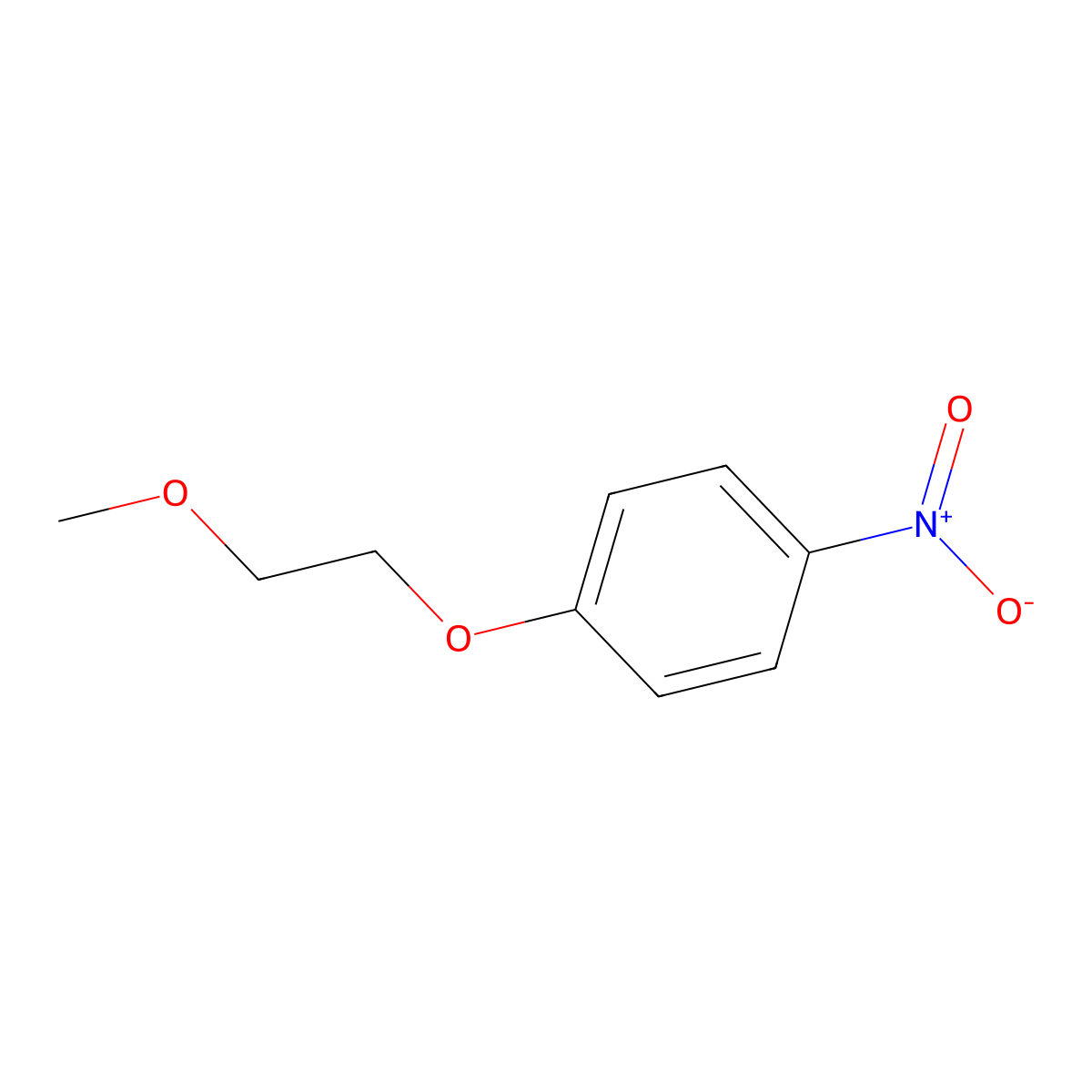 1-(2-Methoxyethoxy)-4-nitrobenzene molecular structure, CAS 22483-40-5