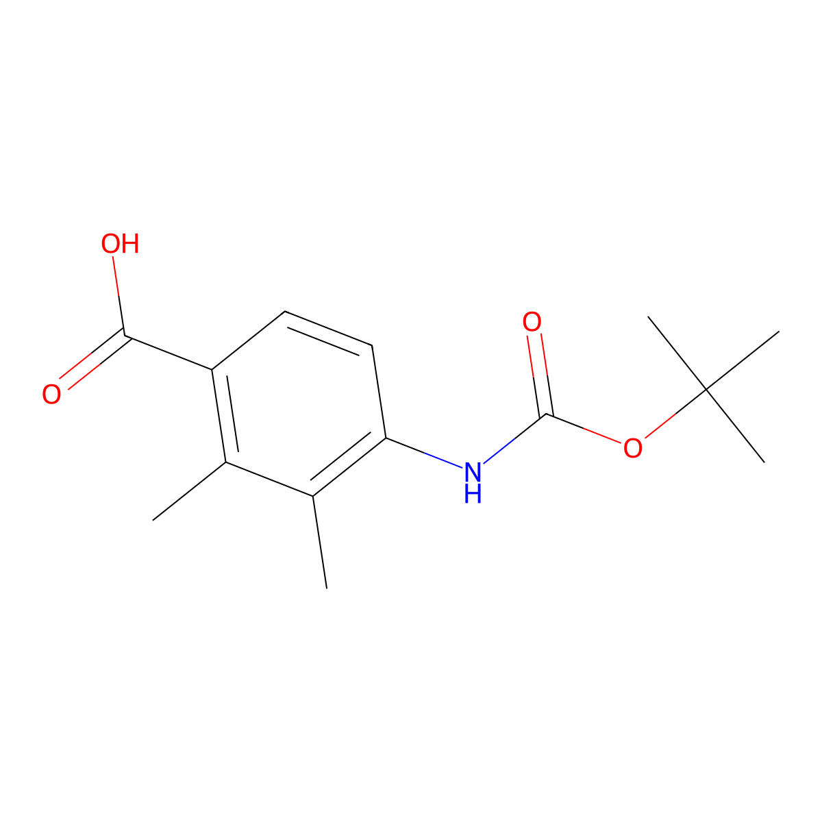4-{[(Tert-butoxy)carbonyl]amino}-2,3-dimethylbenzoicacid molecular structure, CAS 2248301-61-1
