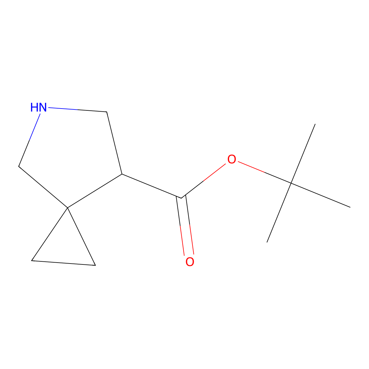 Tert-butyl 5-azaspiro[2.4]heptane-7-carboxylate molecular structure, CAS 2248304-41-6