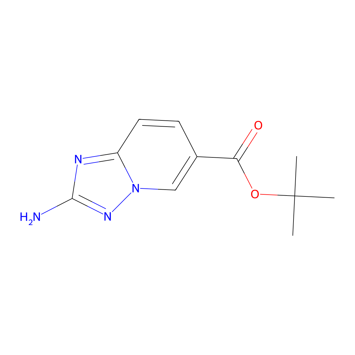 Tert-butyl 2-amino-[1,2,4]triazolo[1,5-a]pyridine-6-carboxylate molecular structure, CAS 2248305-78-2