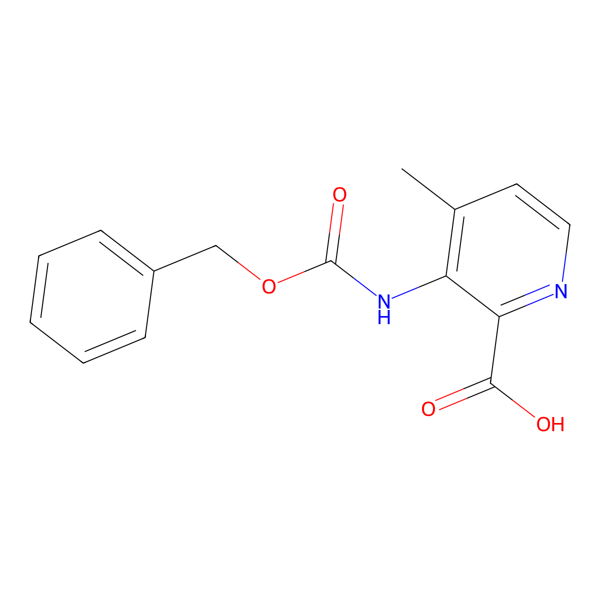 3-{[(Benzyloxy)carbonyl]amino}-4-methylpyridine-2-carboxylic acid molecular structure, CAS 2248307-49-3
