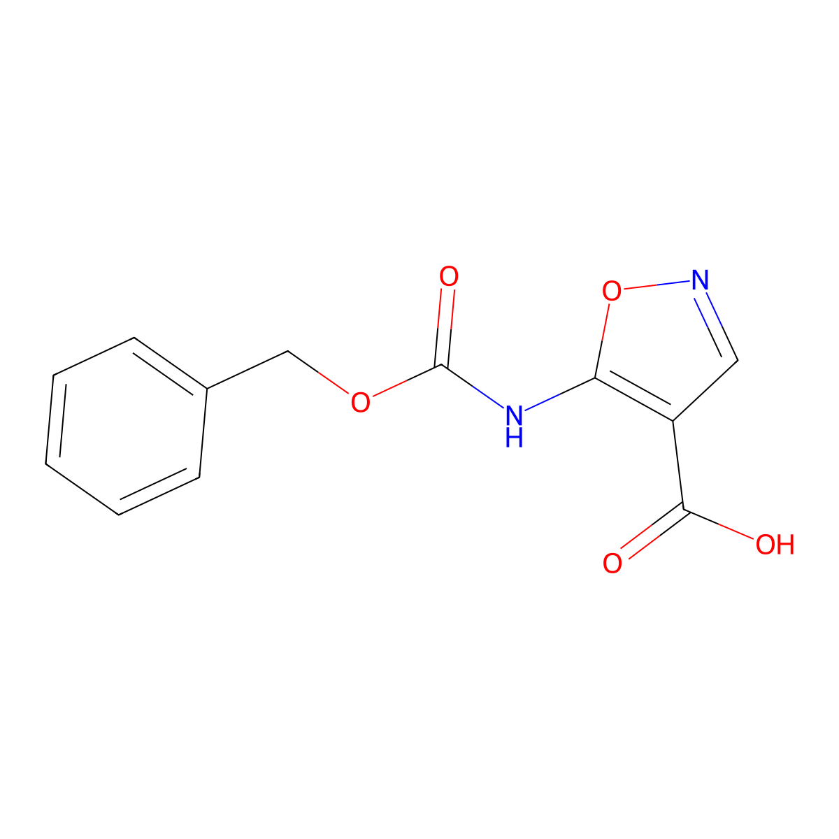 5-{[(Benzyloxy)carbonyl]amino}-1,2-oxazole-4-carboxylic acid molecular structure, CAS 2248307-76-6