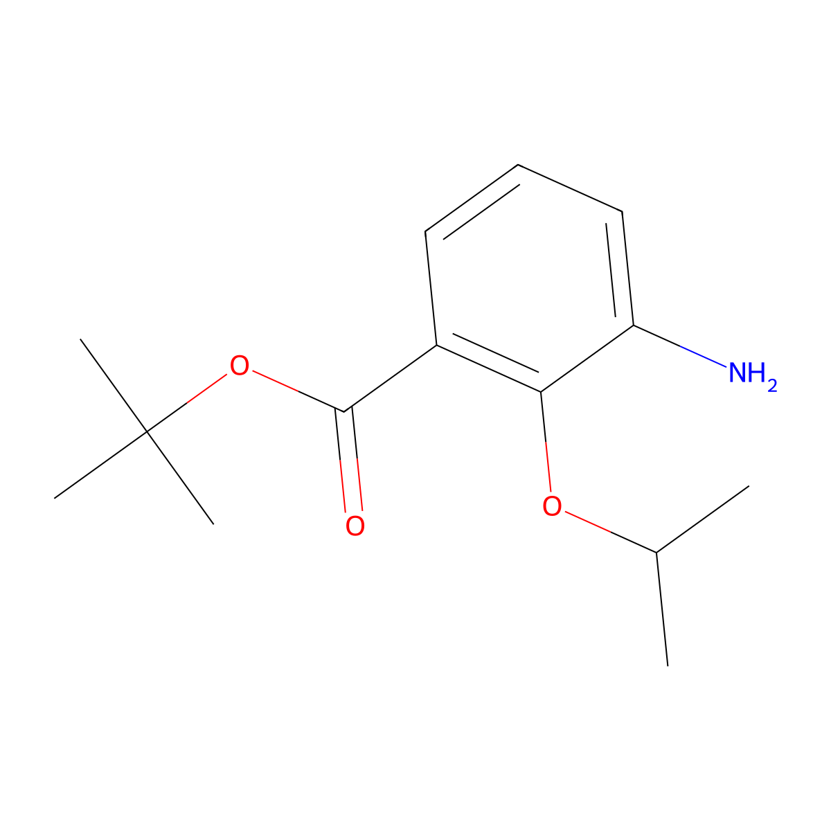 tert-Butyl 3-amino-2-isopropoxybenzoate molecular structure, CAS 2248309-16-0