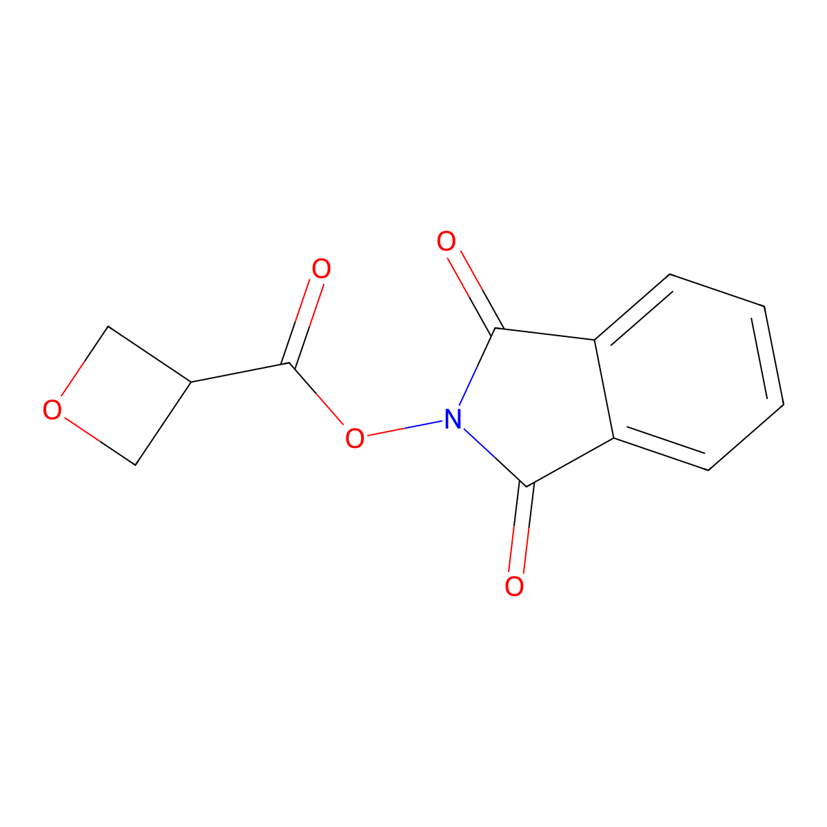 1,3-Dioxo-2,3-dihydro-1H-isoindol-2-YL oxetane-3-carboxylate molecular structure, CAS 2248309-39-7