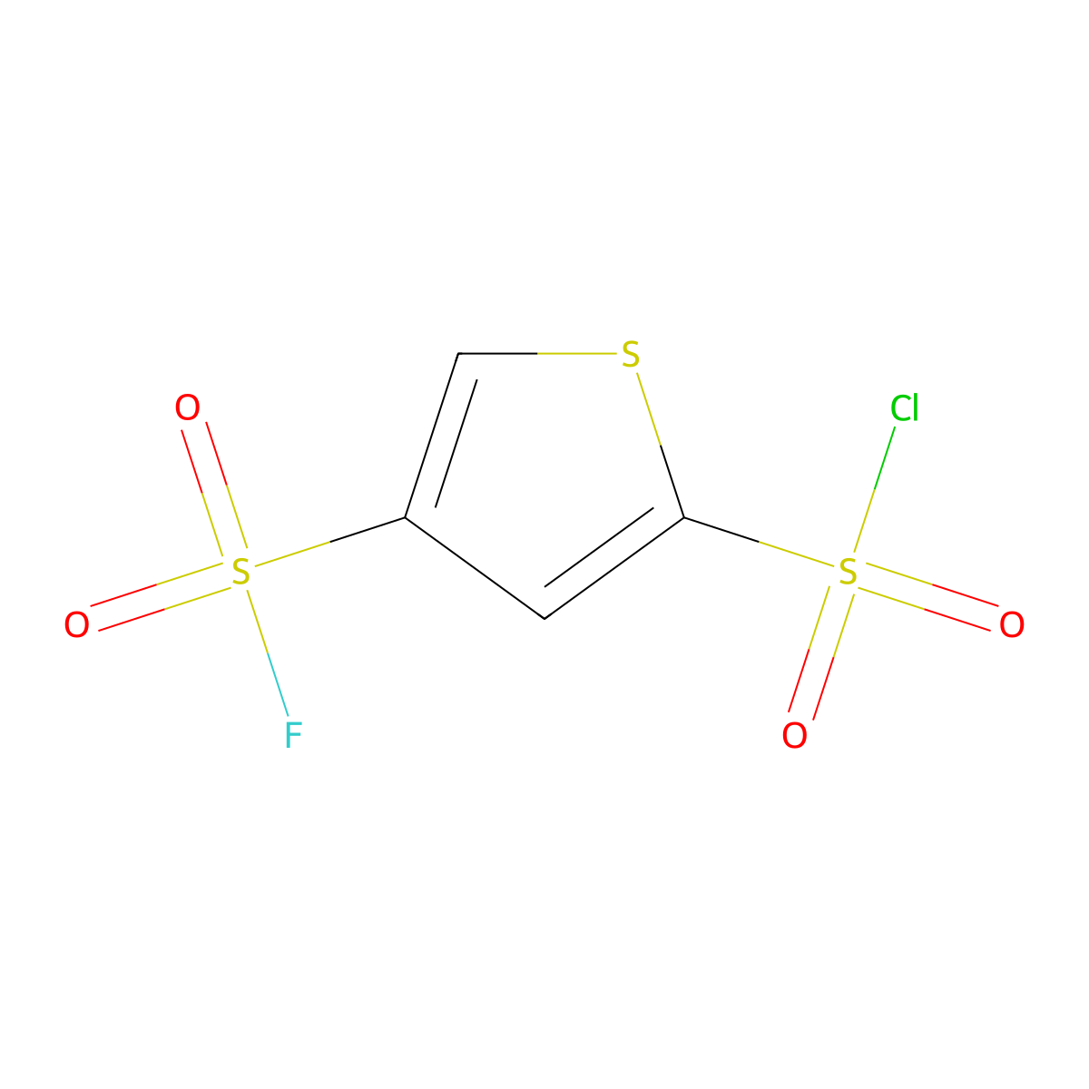 5-(Chlorosulfonyl)thiophene-3-sulfonylfluoride molecular structure, CAS 2248311-99-9