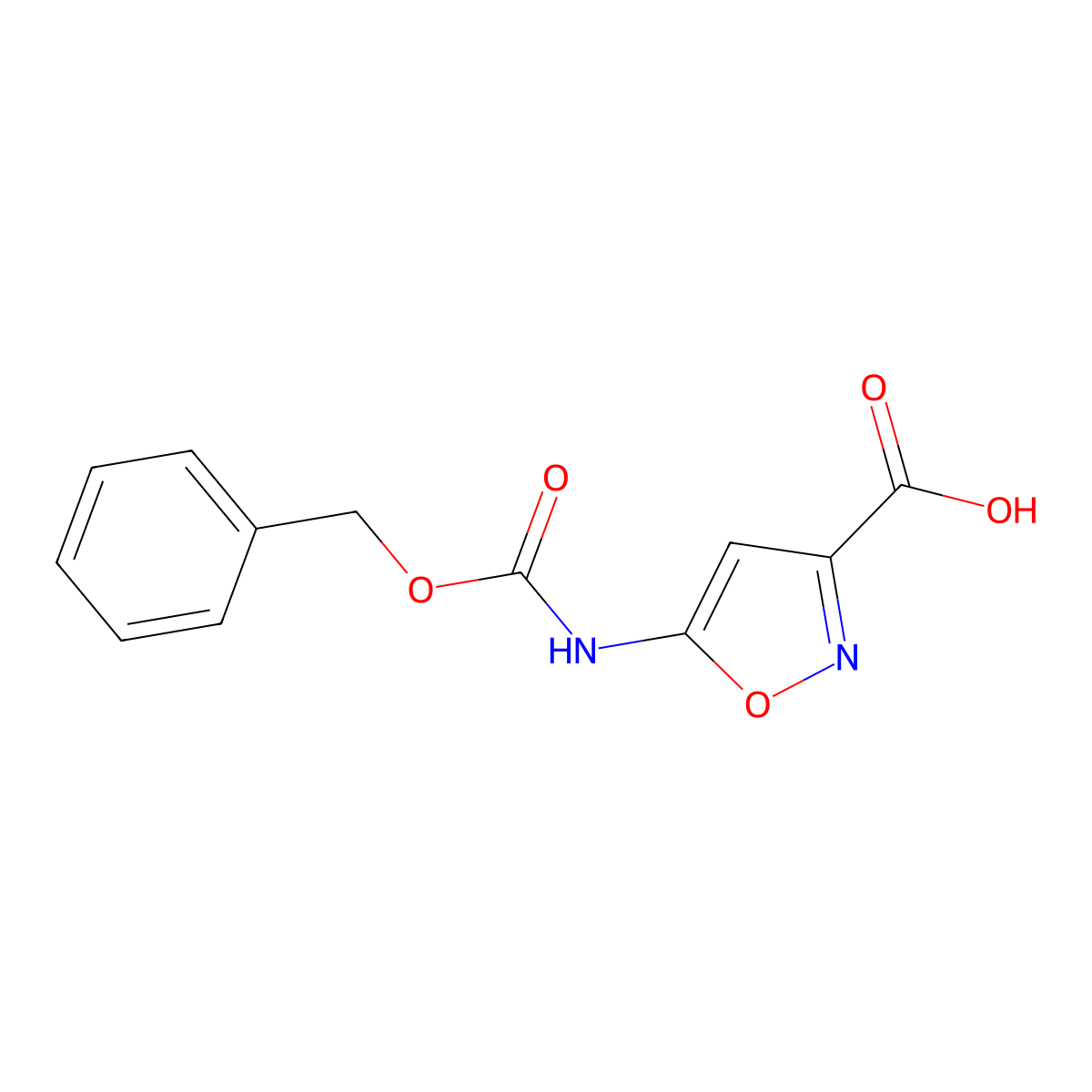 5-{[(Benzyloxy)carbonyl]amino}-1,2-oxazole-3-carboxylic acid molecular structure, CAS 2248312-01-6