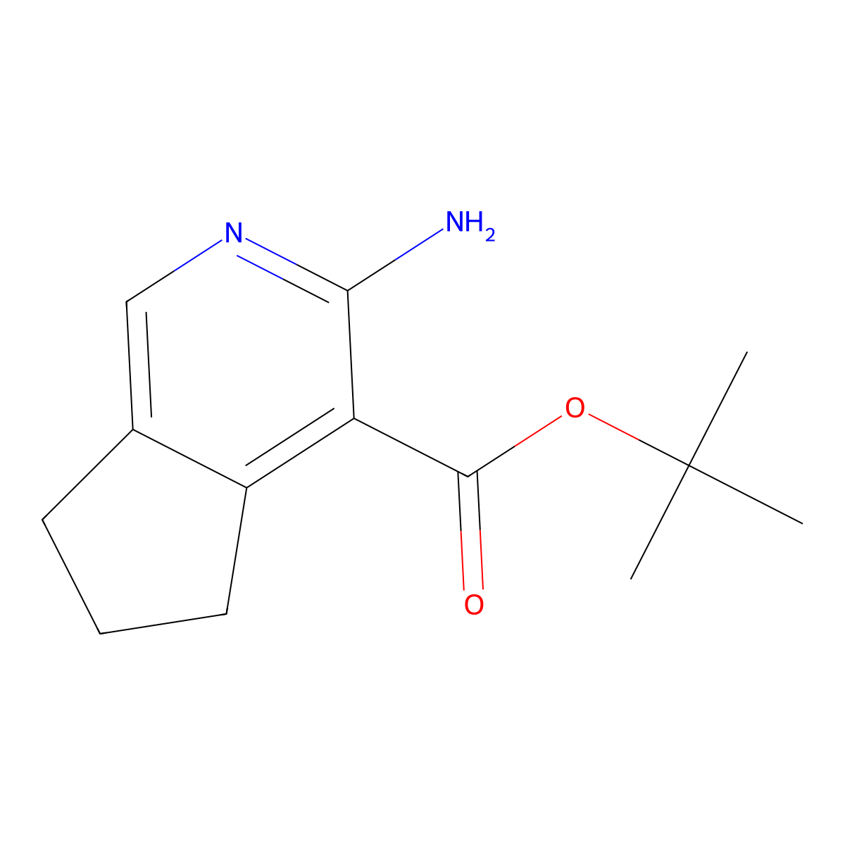 tert-butyl 3-amino-5H,6H,7H-cyclopenta[c]pyridine-4-carboxylate molecular structure, CAS 2248313-13-3