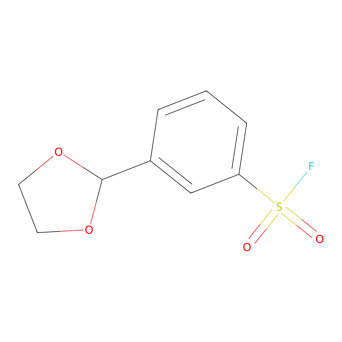 3-(1,3-Dioxolan-2-yl)benzene-1-sulfonyl fluoride molecular structure, CAS 2248313-57-5