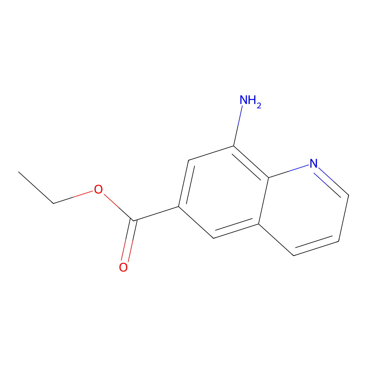 Ethyl 8-aminoquinoline-6-carboxylate molecular structure, CAS 2248313-84-8