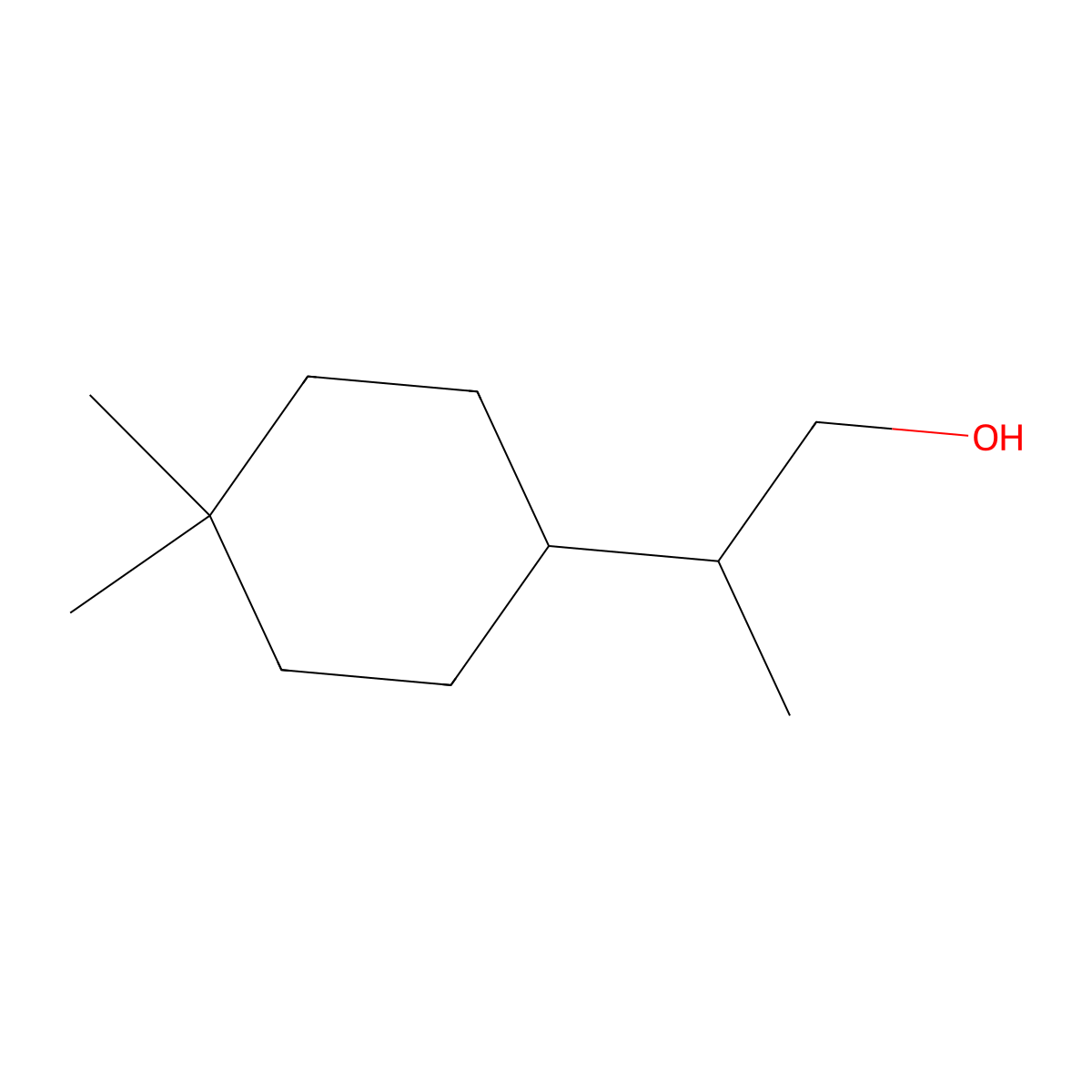 2-(4,4-Dimethylcyclohexyl)propan-1-ol molecular structure, CAS 2248317-05-5