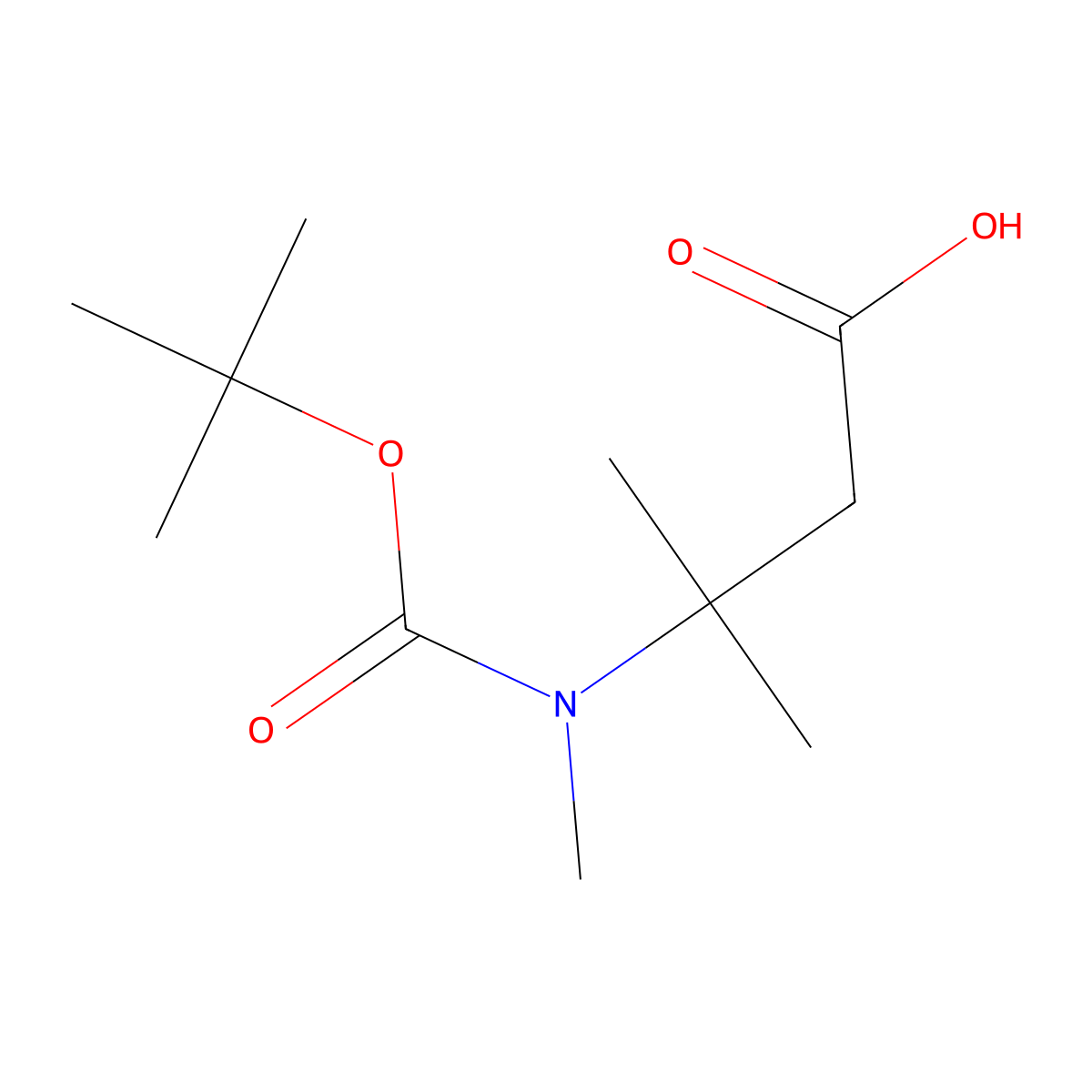 3-{[(Tert-butoxy)carbonyl](methyl)amino}-3-methylbutanoic acid molecular structure, CAS 2248319-11-9
