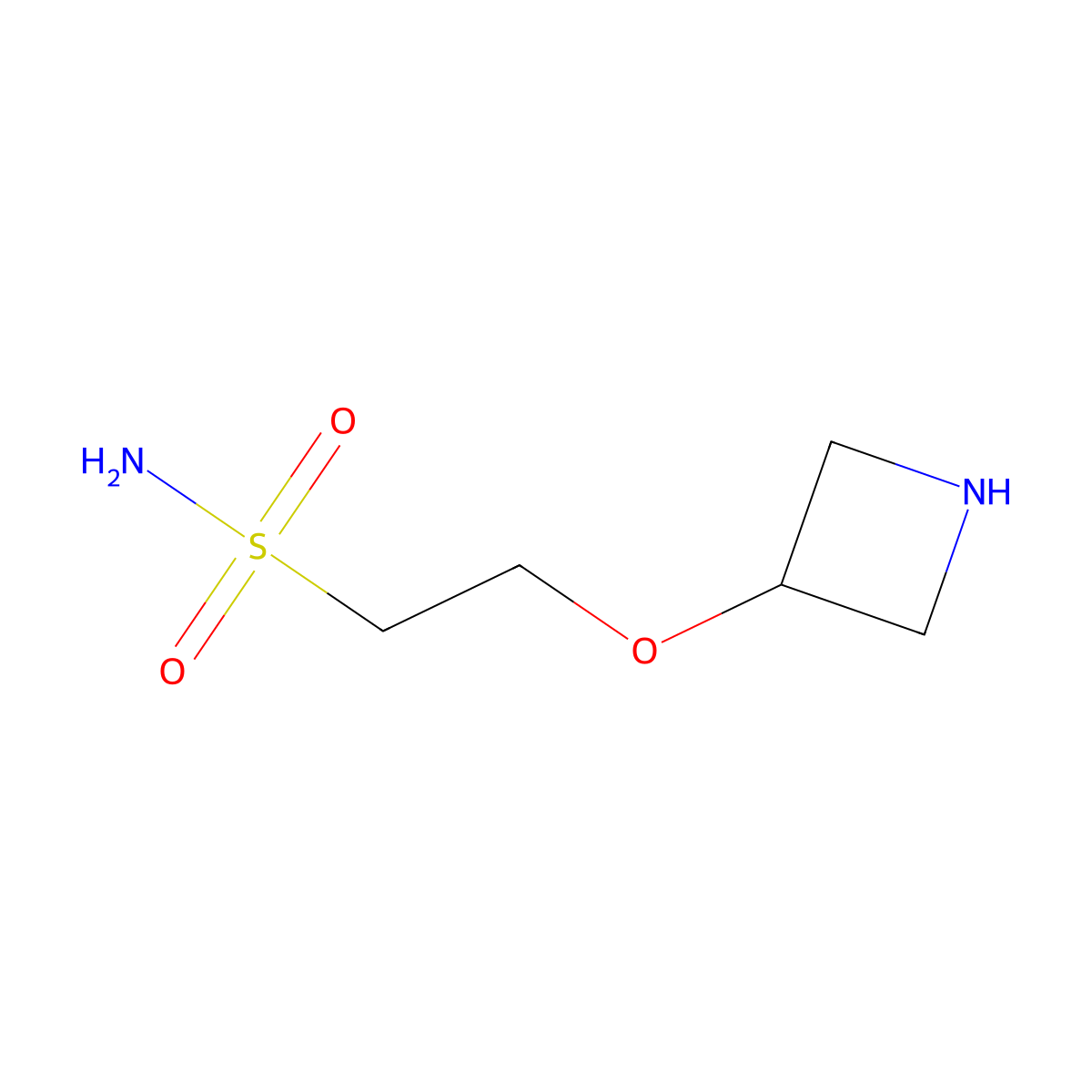 2-(Azetidin-3-yloxy)ethane-1-sulfonamide molecular structure, CAS 2248319-28-8