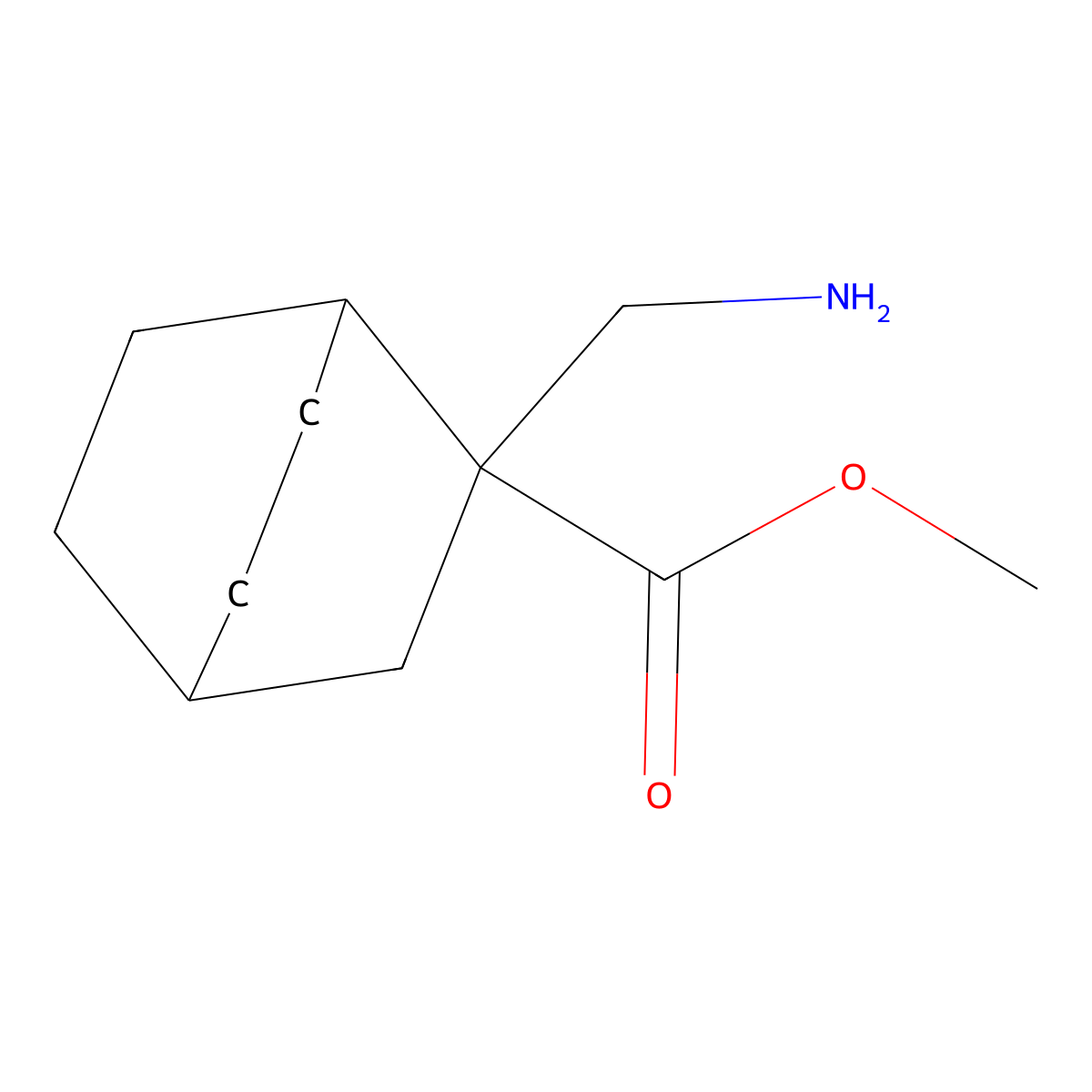 Methyl 2-(aminomethyl)bicyclo[2.2.2]octane-2-carboxylate molecular structure, CAS 2248319-35-7