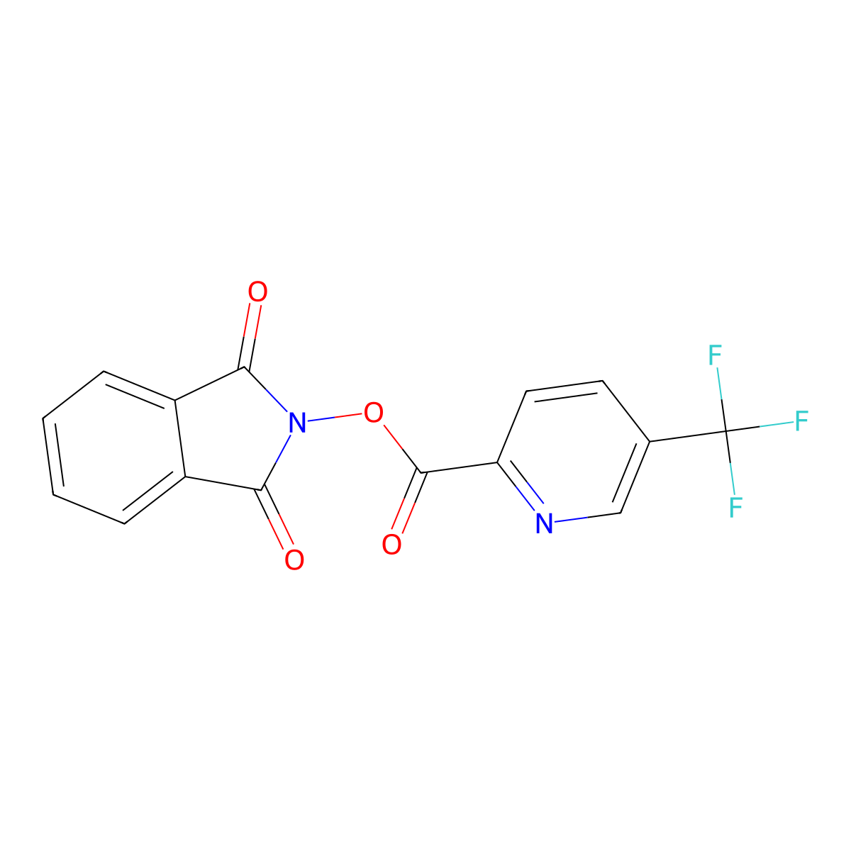 1,3-dioxo-2,3-dihydro-1H-isoindol-2-yl 5-(trifluoromethyl)pyridine-2-carboxylate molecular structure, CAS 2248319-75-5