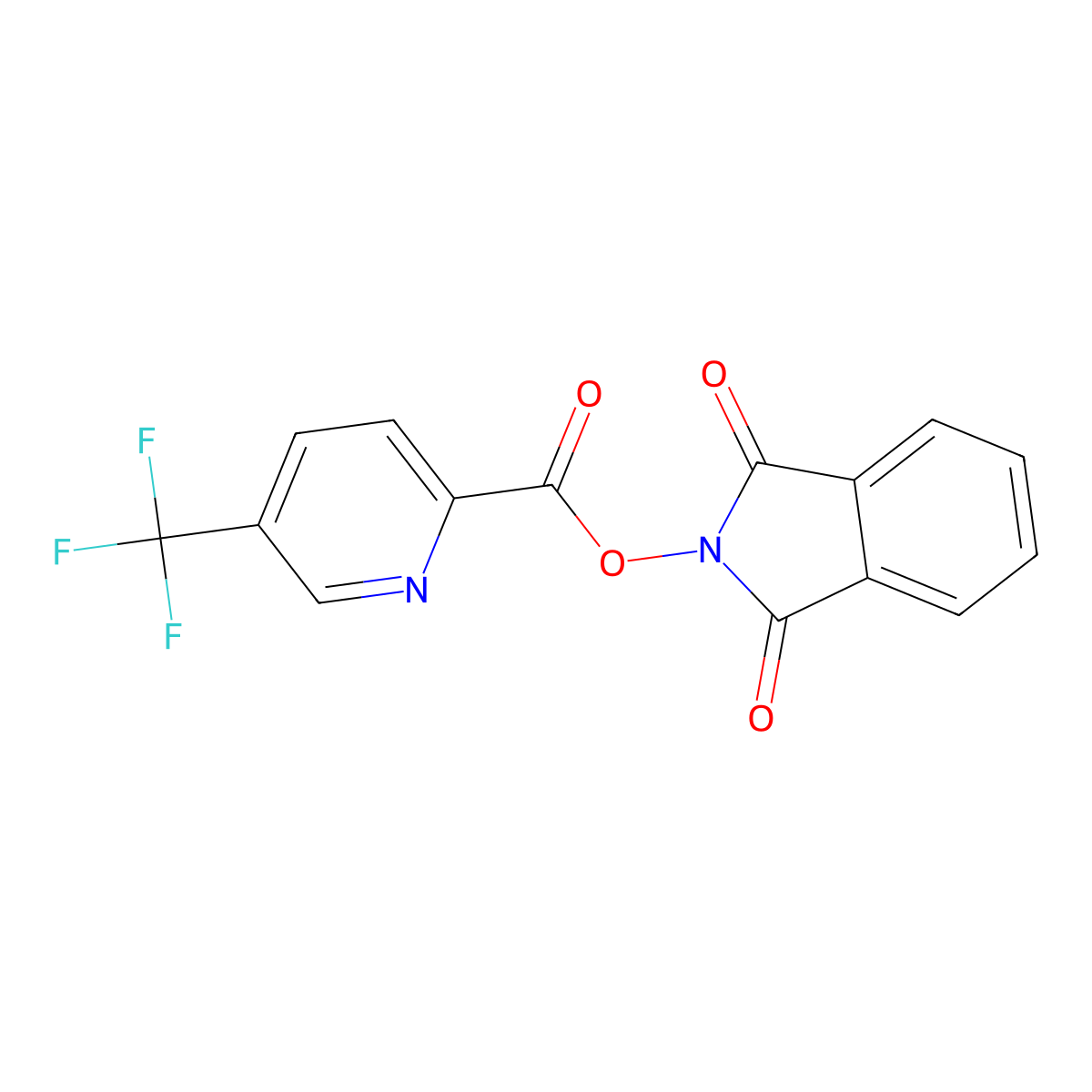 1,3-dioxo-2,3-dihydro-1H-isoindol-2-yl 5-(trifluoromethyl)pyridine-2-carboxylate molecular structure, CAS 2248319-75-5