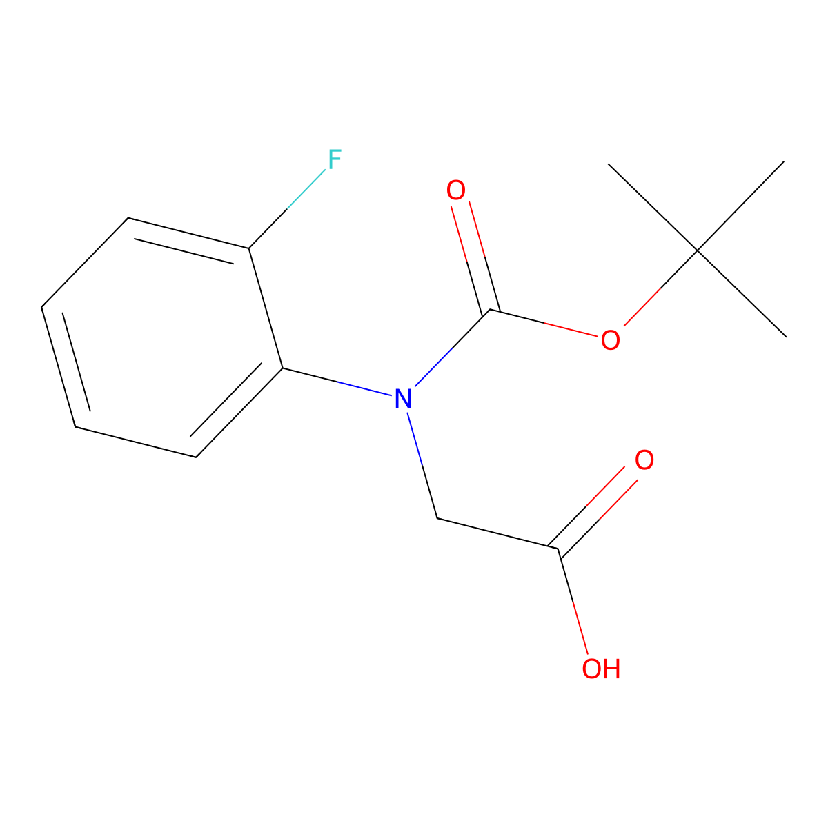 N-BOC-(2-Fluorophenyl)glycine molecular structure, CAS 2248320-61-6