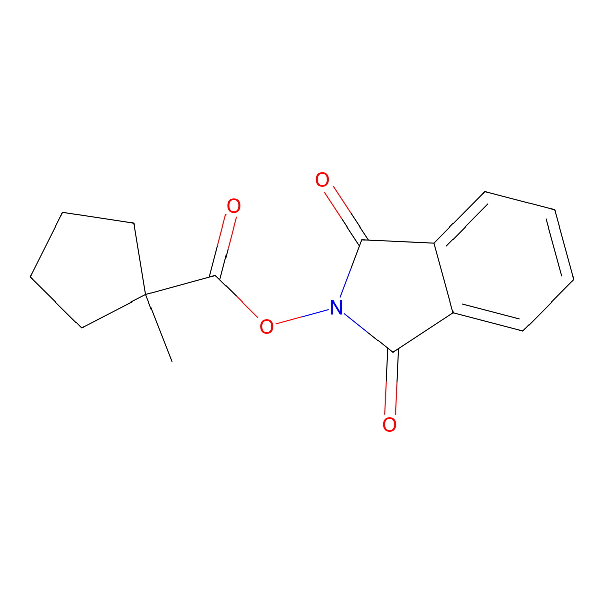 1,3-dioxo-2,3-dihydro-1H-isoindol-2-yl 1-methylcyclopentane-1-carboxylate molecular structure, CAS 2248320-80-9