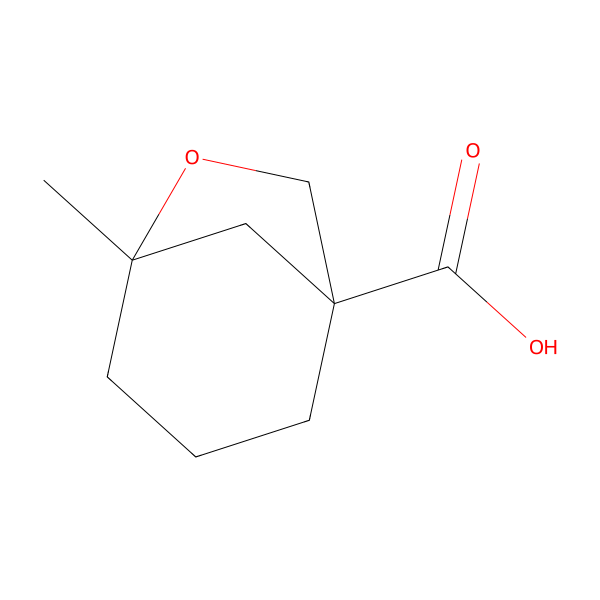 5-Methyl-6-oxabicyclo[3.2.1]octane-1-carboxylic acid molecular structure, CAS 2248321-40-4