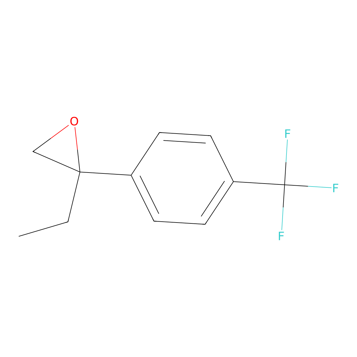 2-Ethyl-2-[4-(trifluoromethyl)phenyl]oxirane molecular structure, CAS 2248323-07-9
