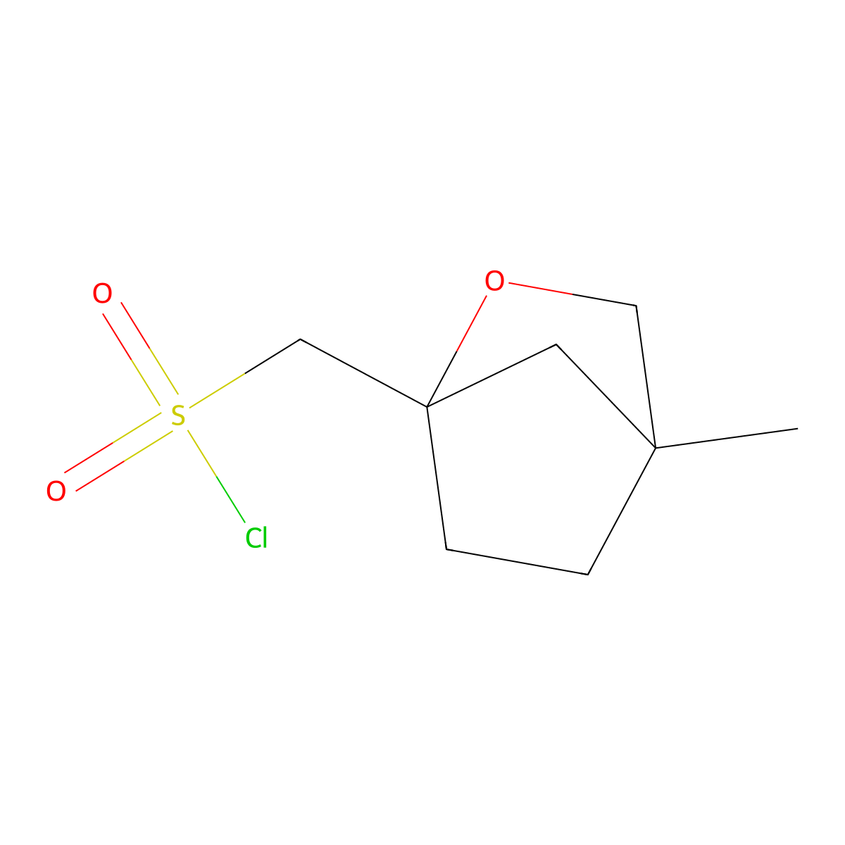 (4-Methyl-2-oxabicyclo(2.2.1)heptan-1-yl)methanesulfonyl chloride molecular structure, CAS 2248324-39-0