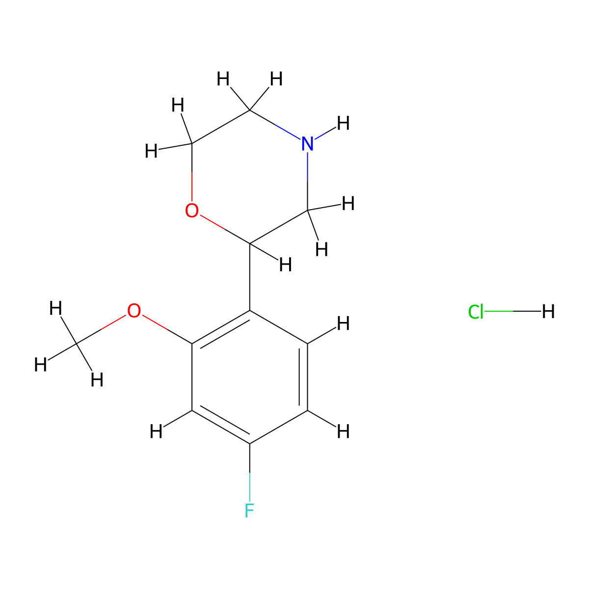2-(4-Fluoro-2-methoxyphenyl)morpholine hydrochloride molecular structure, CAS 2248324-44-7