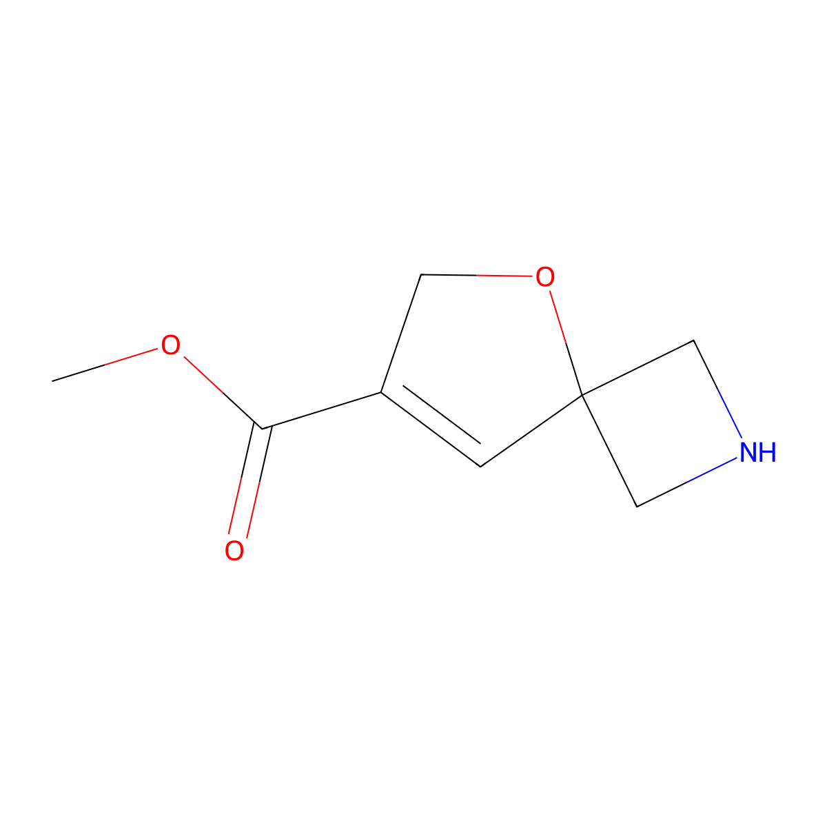 Methyl 5-oxa-2-azaspiro[3.4]oct-7-ene-7-carboxylate molecular structure, CAS 2248324-50-5