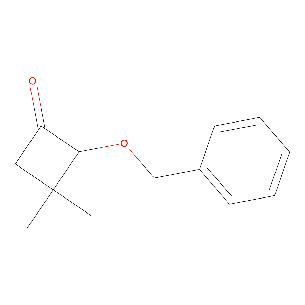 2-(Benzyloxy)-3,3-dimethylcyclobutan-1-one molecular structure, CAS 2248327-30-0