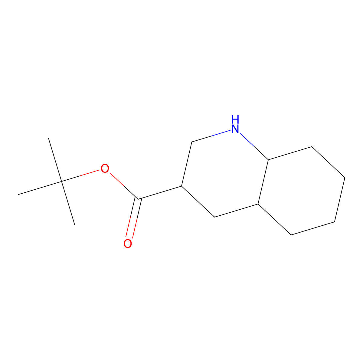 Tert-butyl decahydroquinoline-3-carboxylate molecular structure, CAS 2248327-95-7
