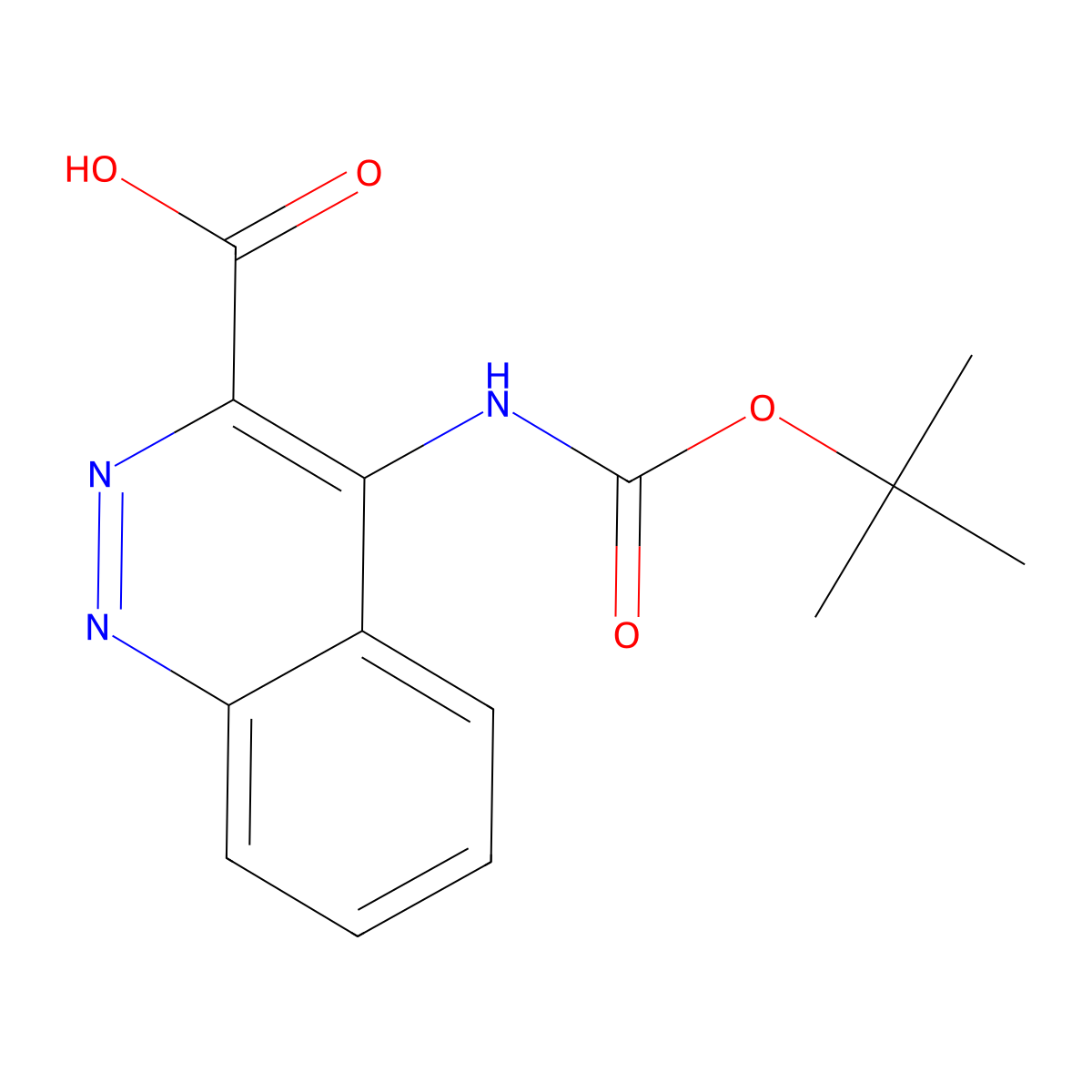 4-{[(Tert-butoxy)carbonyl]amino}cinnoline-3-carboxylic acid molecular structure, CAS 2248328-48-3