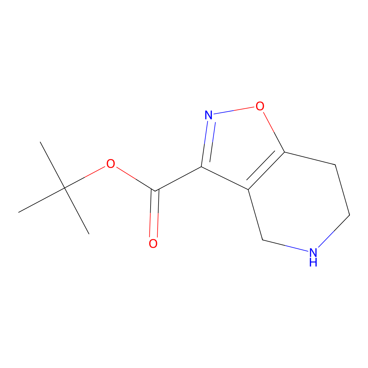 tert-butyl 4H,5H,6H,7H-[1,2]oxazolo[4,5-c]pyridine-3-carboxylate molecular structure, CAS 2248328-96-1