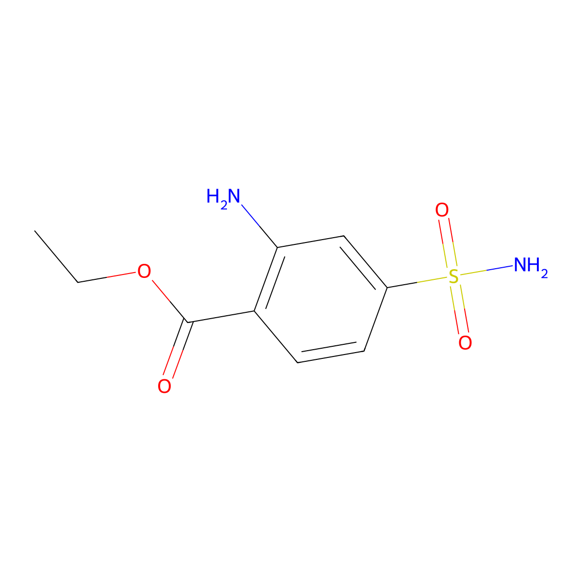 Ethyl 2-amino-4-sulfamoylbenzoate molecular structure, CAS 2248329-75-9