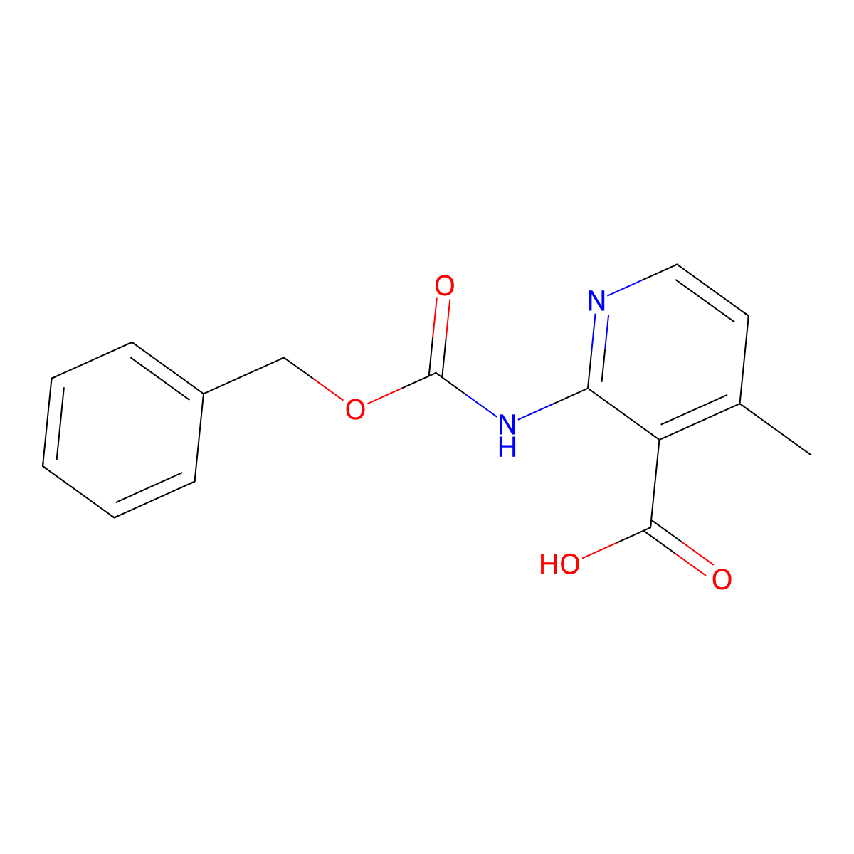 2-{[(Benzyloxy)carbonyl]amino}-4-methylpyridine-3-carboxylic acid molecular structure, CAS 2248329-96-4