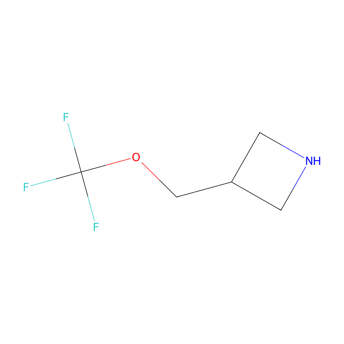 3-(Trifluoromethoxymethyl)azetidine molecular structure, CAS 2248330-06-3